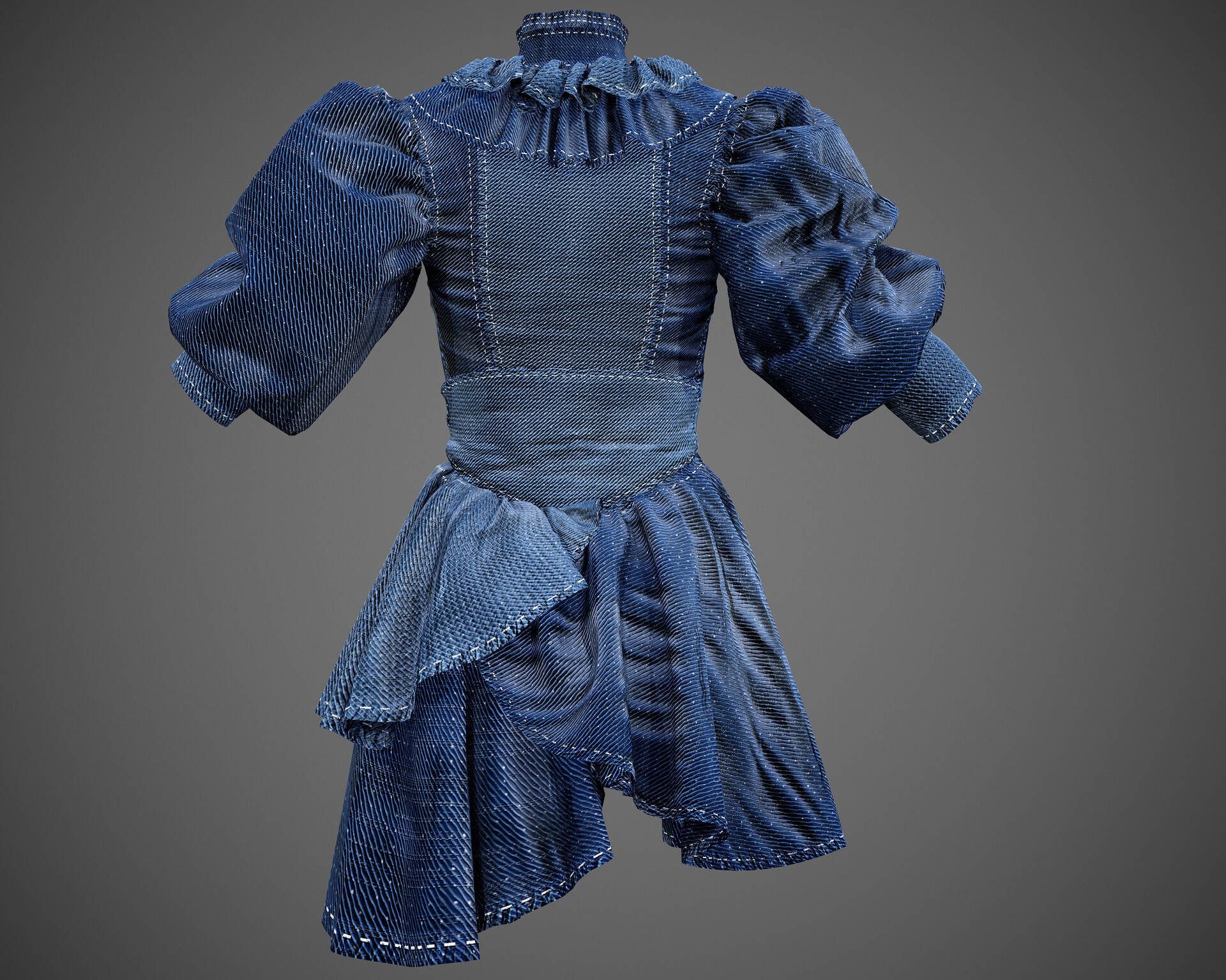 Monarch - 4 Dresses (low poly) vol_09