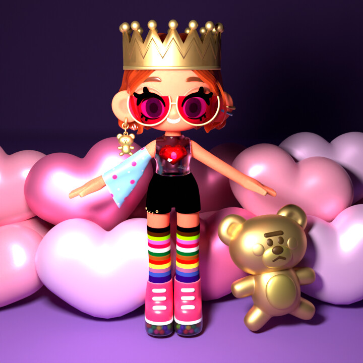 ArtStation Making a kitschy doll