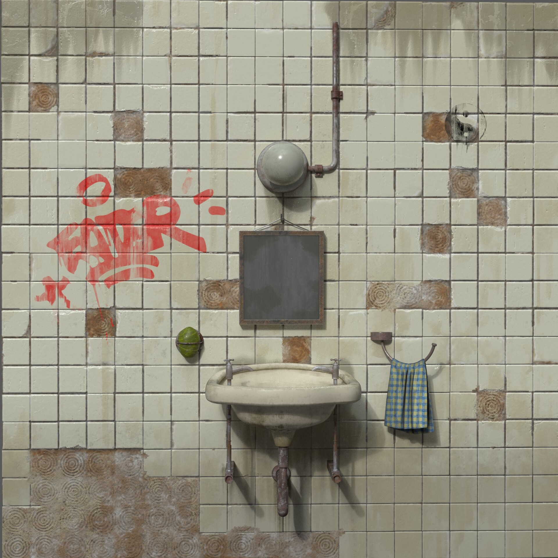 ArtStation Dirty Bathroom