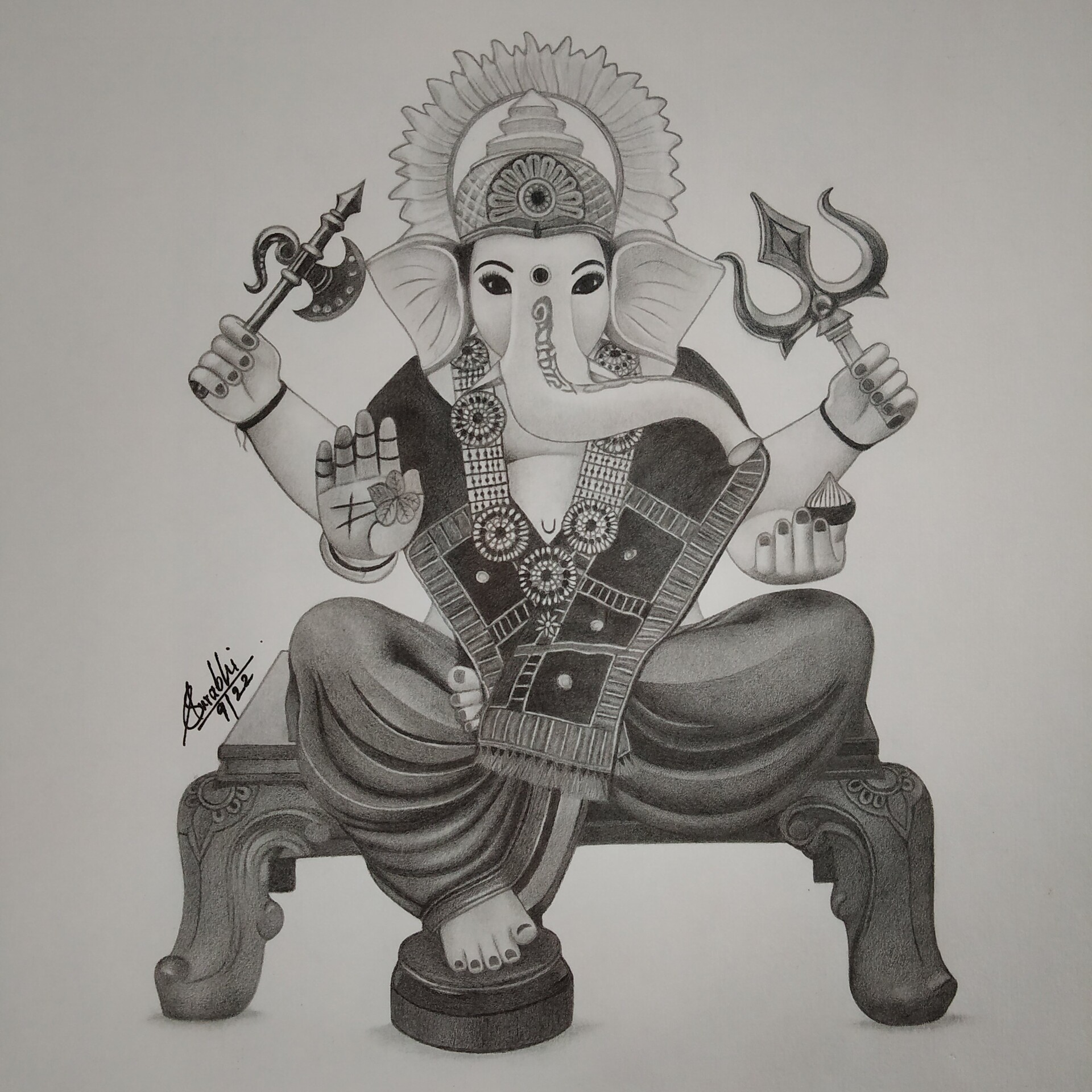 Buy Color Empire Printed Wooden Fridge Magents | Shree Ganesh Sketch |  Multipurpose Magents | Home Décor Online at Low Prices in India - Amazon.in
