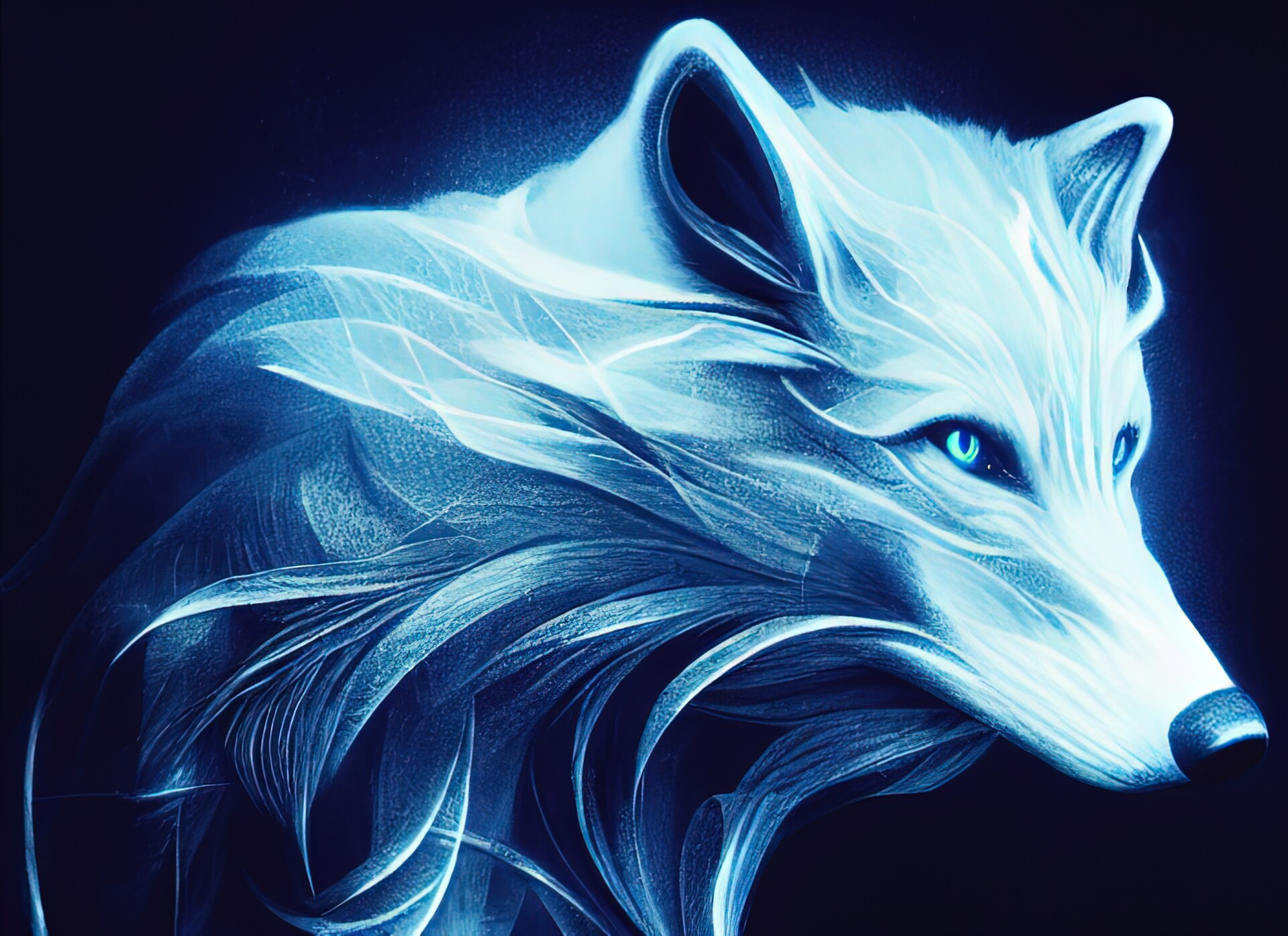 ArtStation - Spectral Spirit Wolf