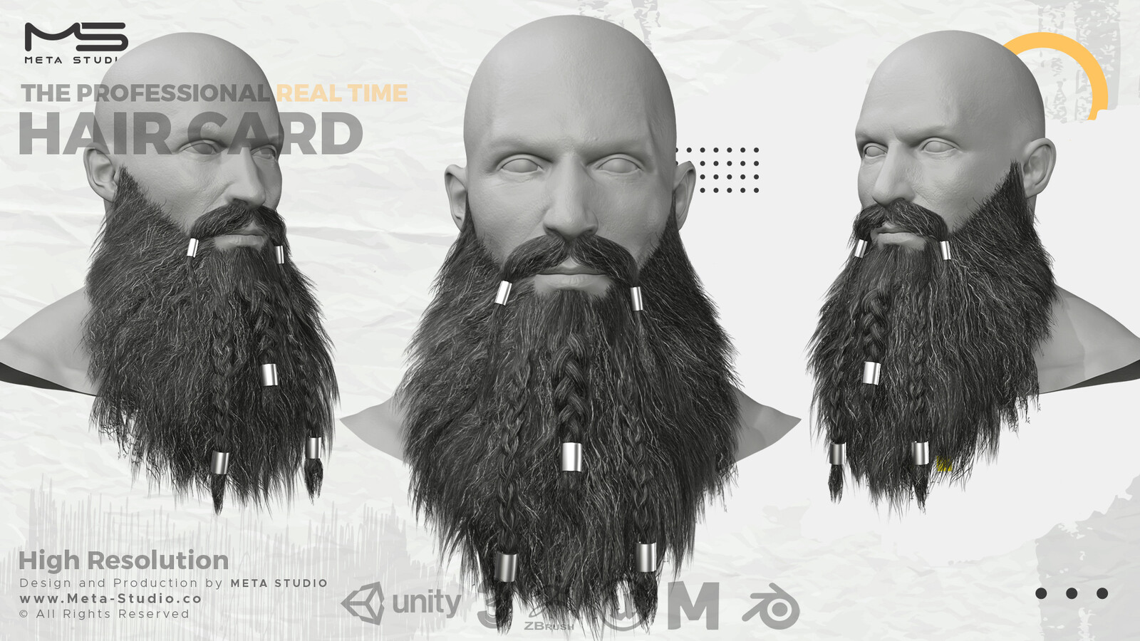Meta Studio Viking Beard and mustache