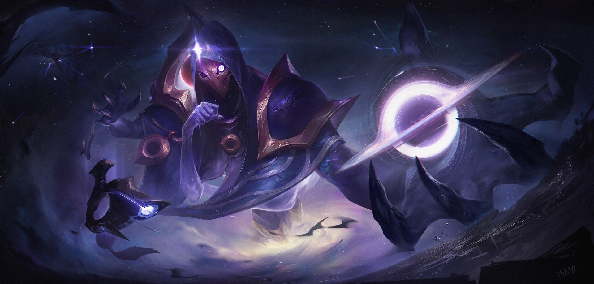 ArtStation - Dark Cosmic Jhin 死兆星尊烬