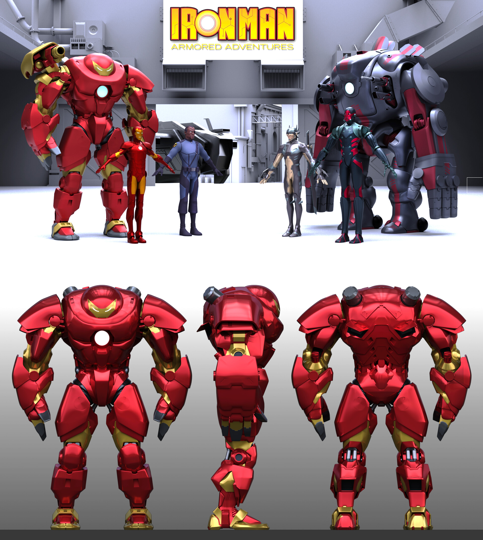 iron man armored adventures hulkbuster armor