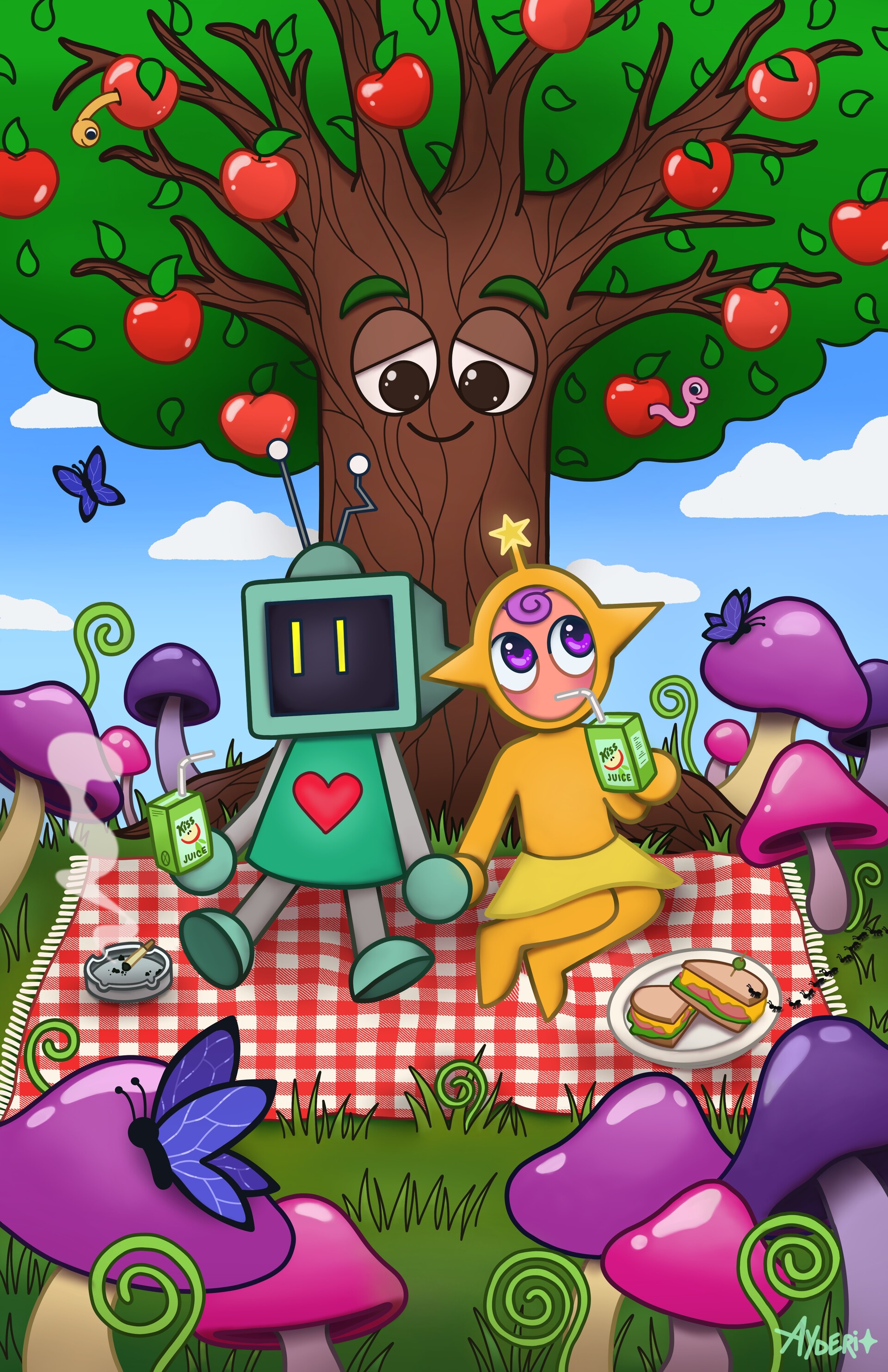 ArtStation Apple Juice Kissing in the Summertime (2022)