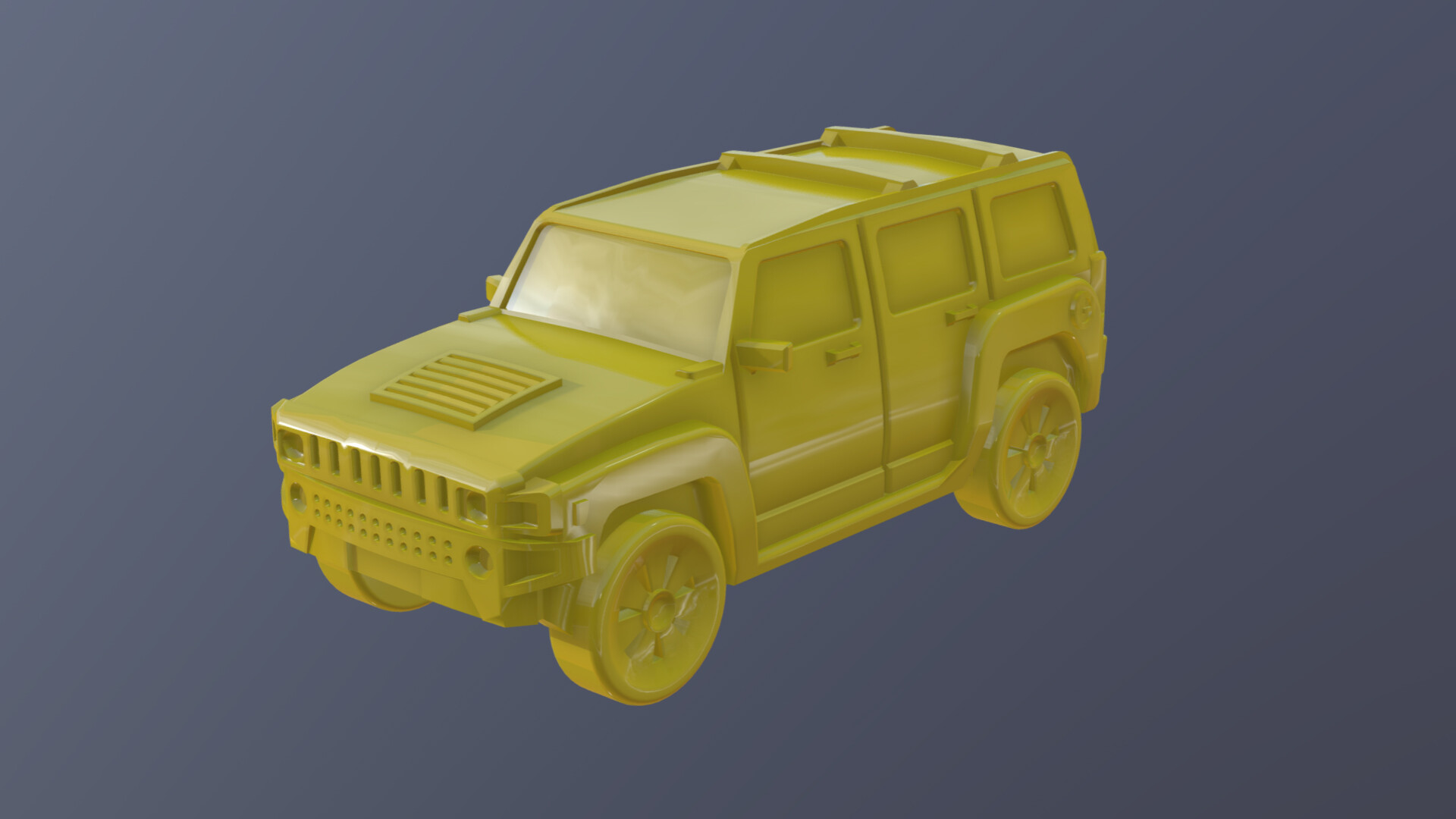 Rita Puhakka - Portfolio website - 3D Printed Miniature Hummer H3 ~ Little  Canada