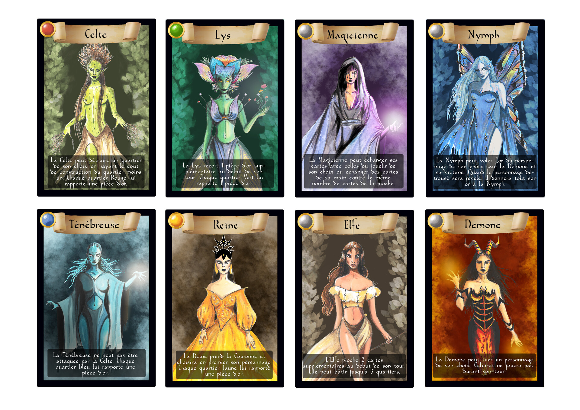 Artstation card game character design