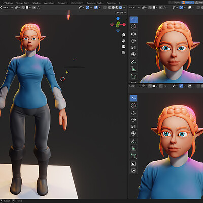 Sculpting Character in ZBrush and Blender