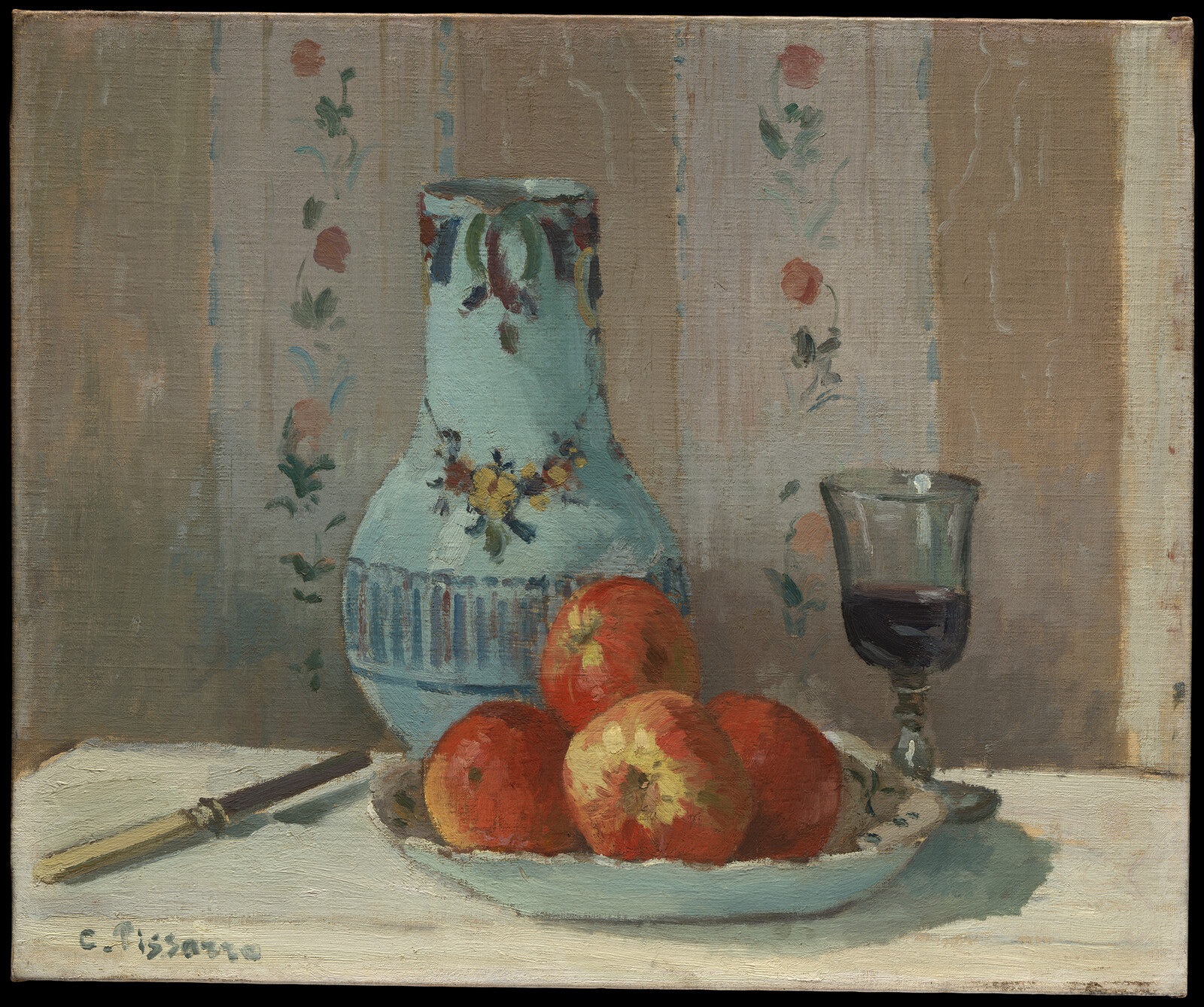 Reference ('Still Life with Apples and Pitcher' - Camille Pissarro 1872)