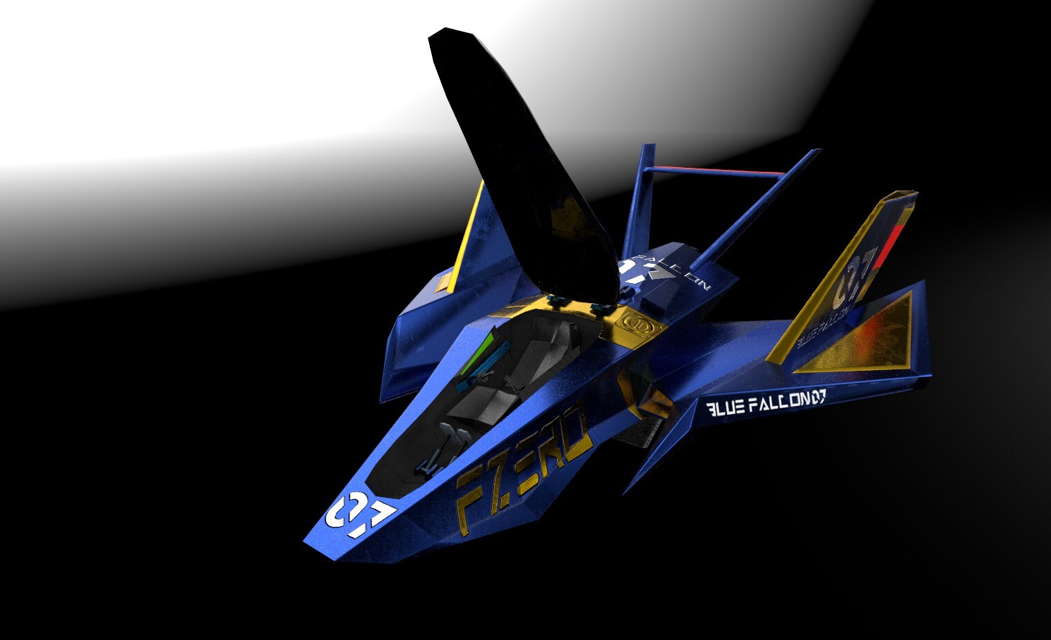 ArtStation FZero Blue Falcon redesign project