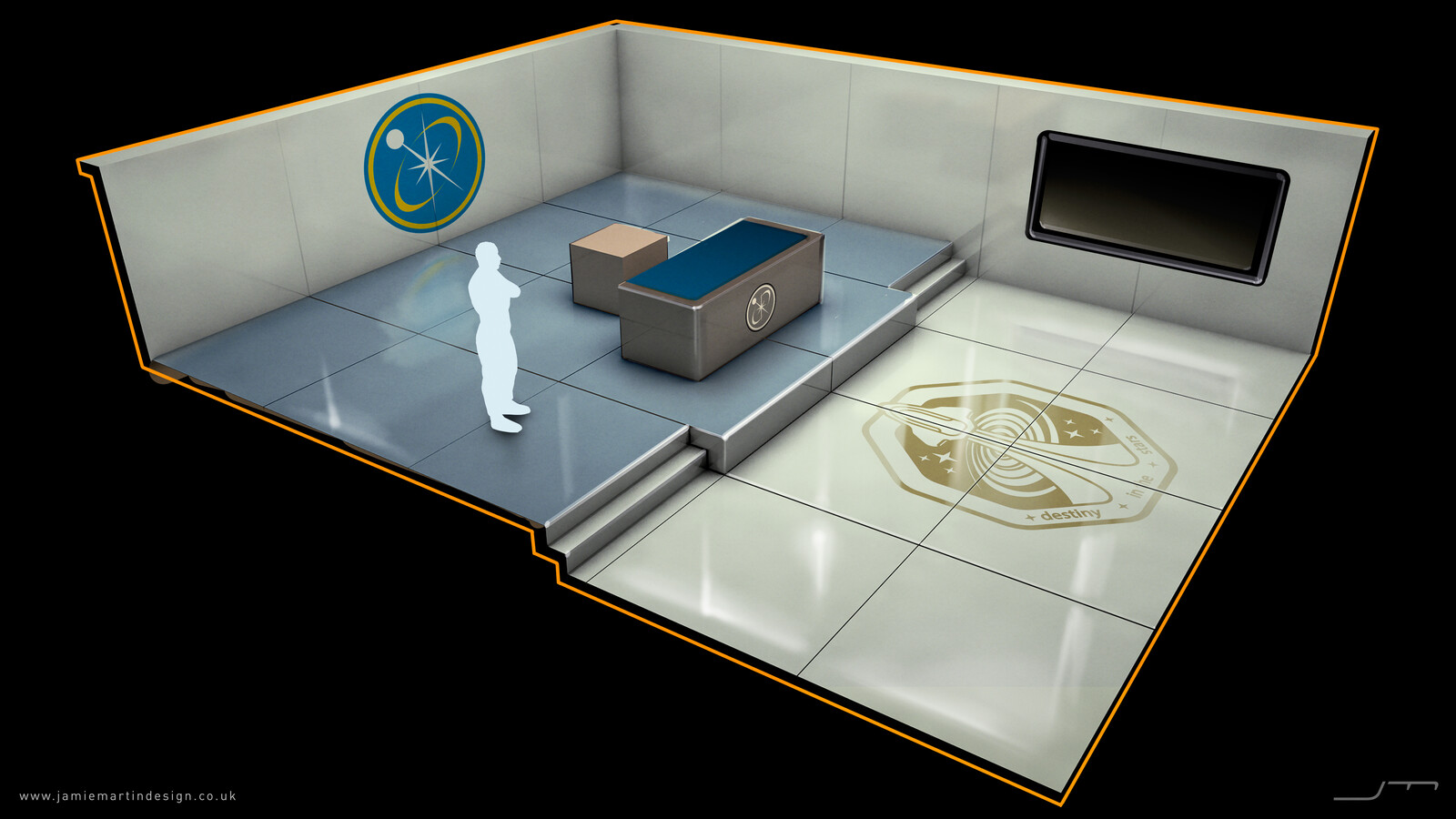 Jamie Martin - Space Station: Corridor - interior environment concepts