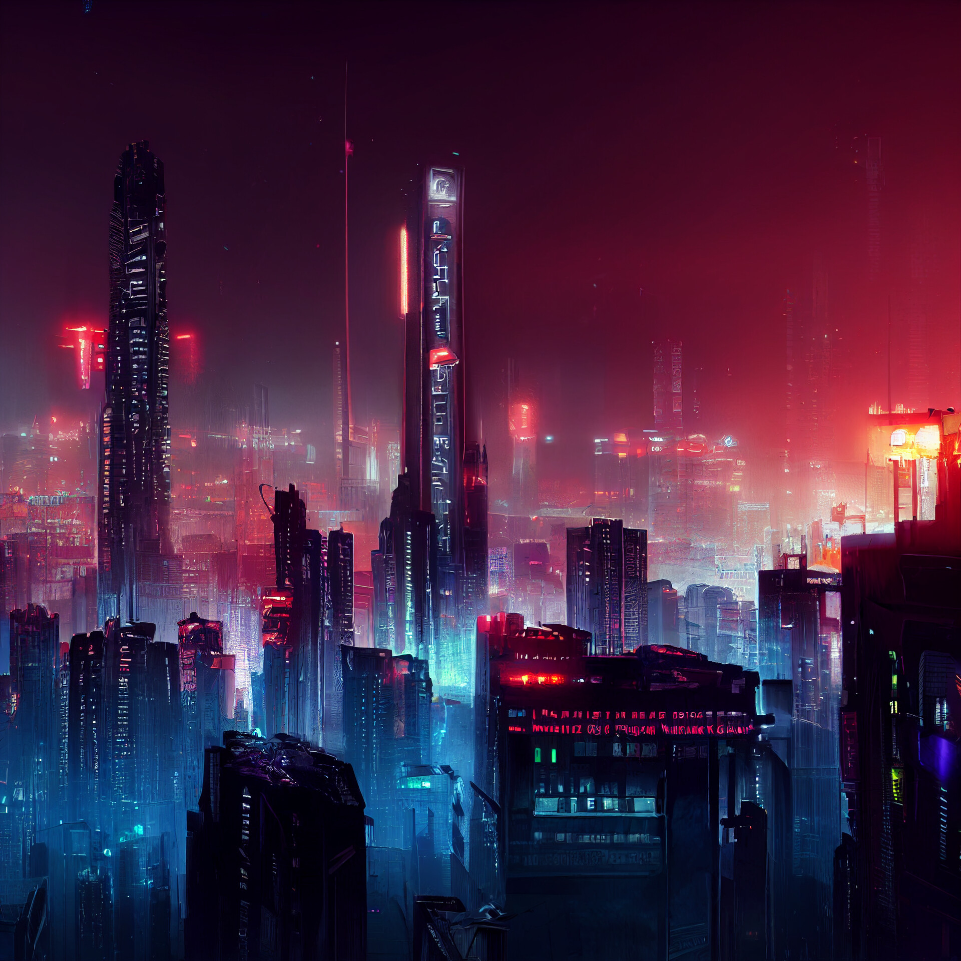 ArtStation - Cyberpunk city 2099 Concept Art