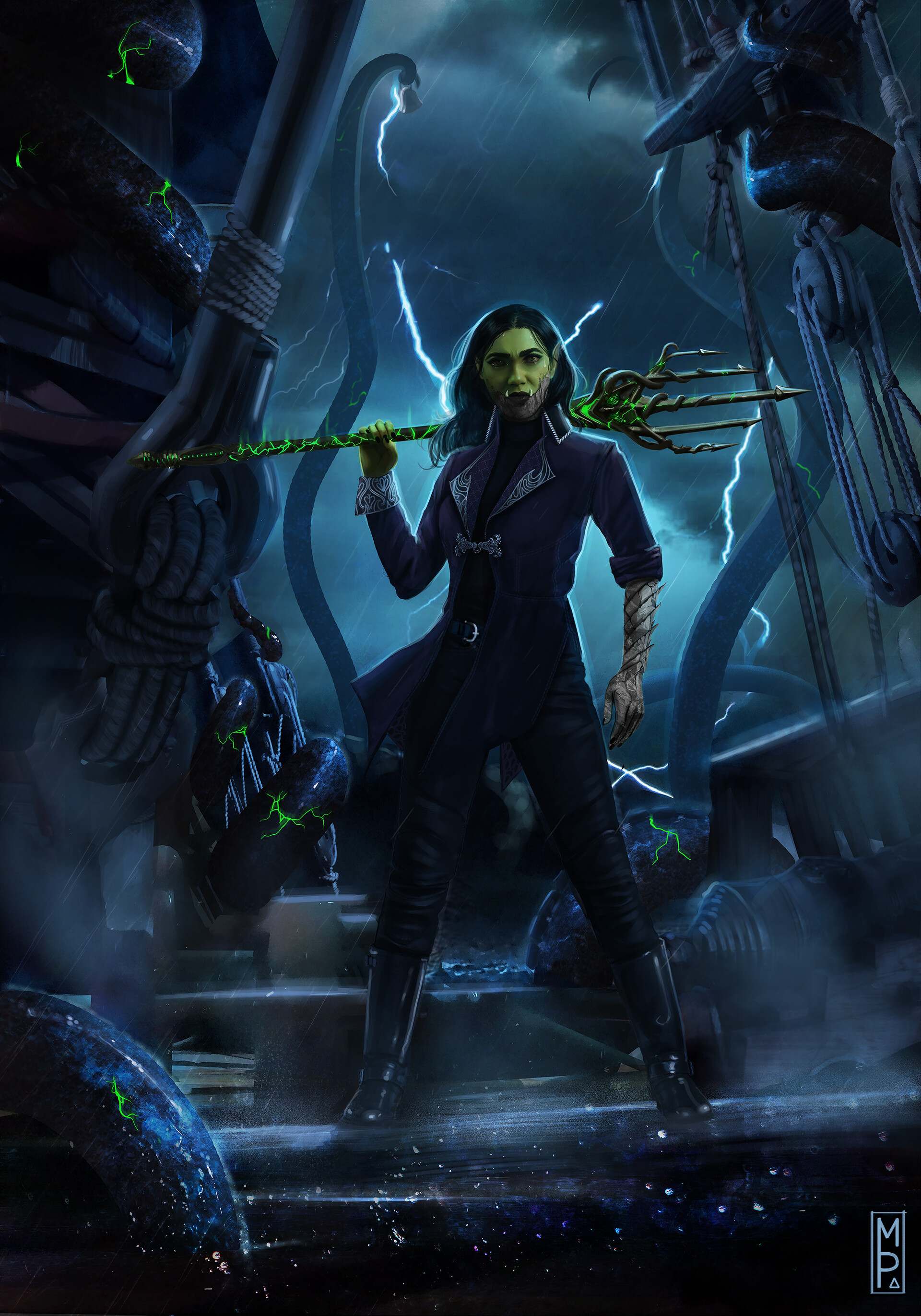 ArtStation Fathomless Warlock