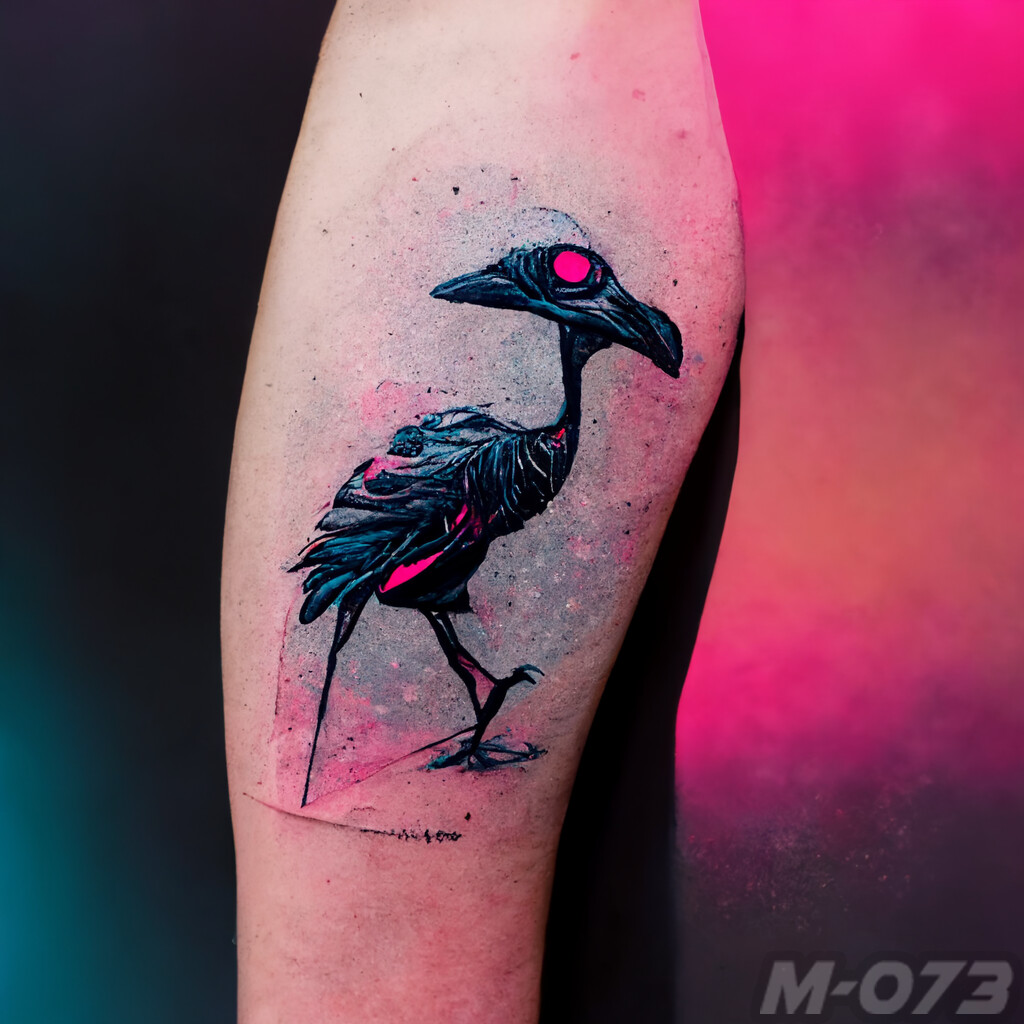 Premium Vector | Aesthetic floral flamingo tattoo silhouette graphic