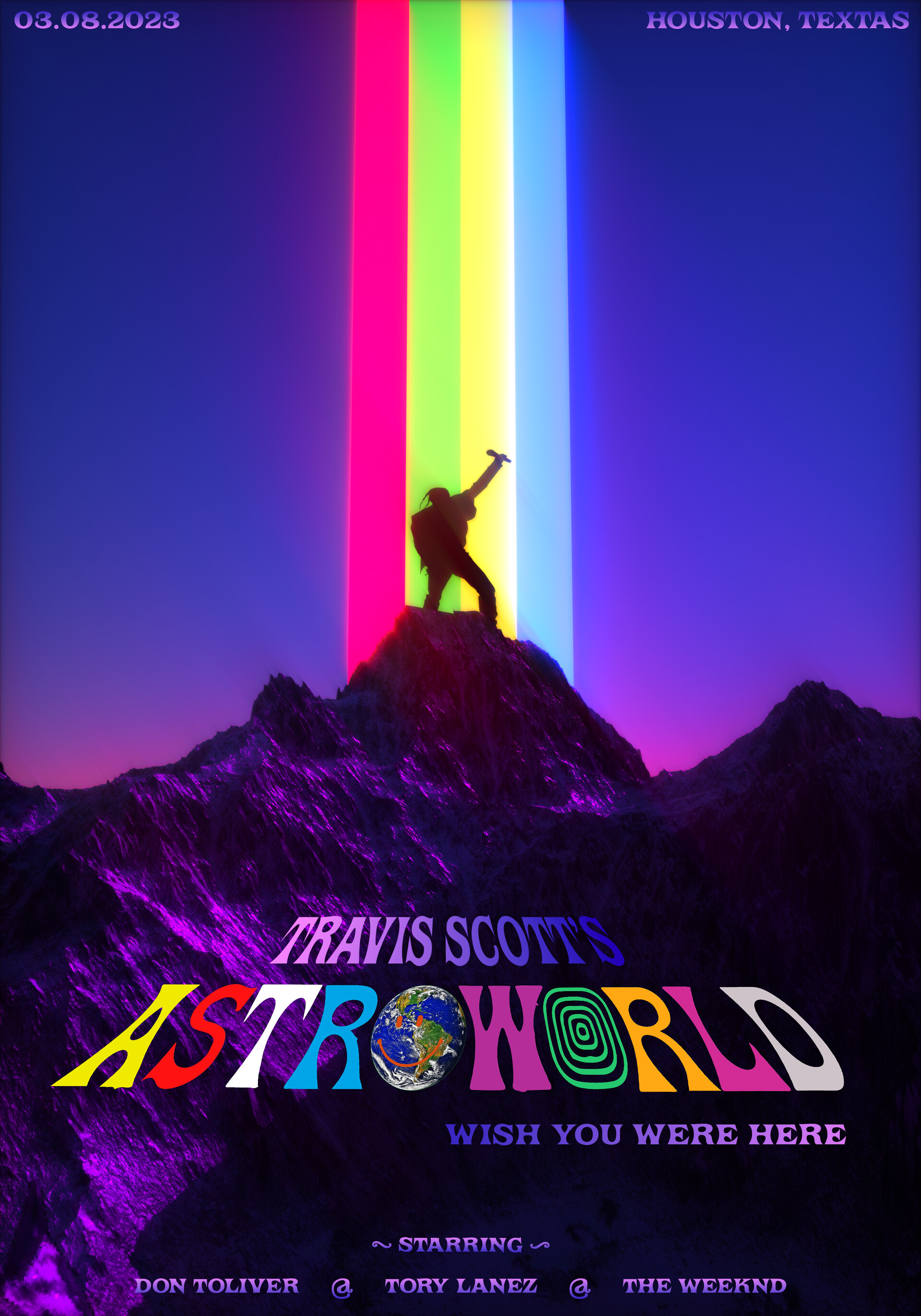 ArtStation - Poster for the Astroworld festival