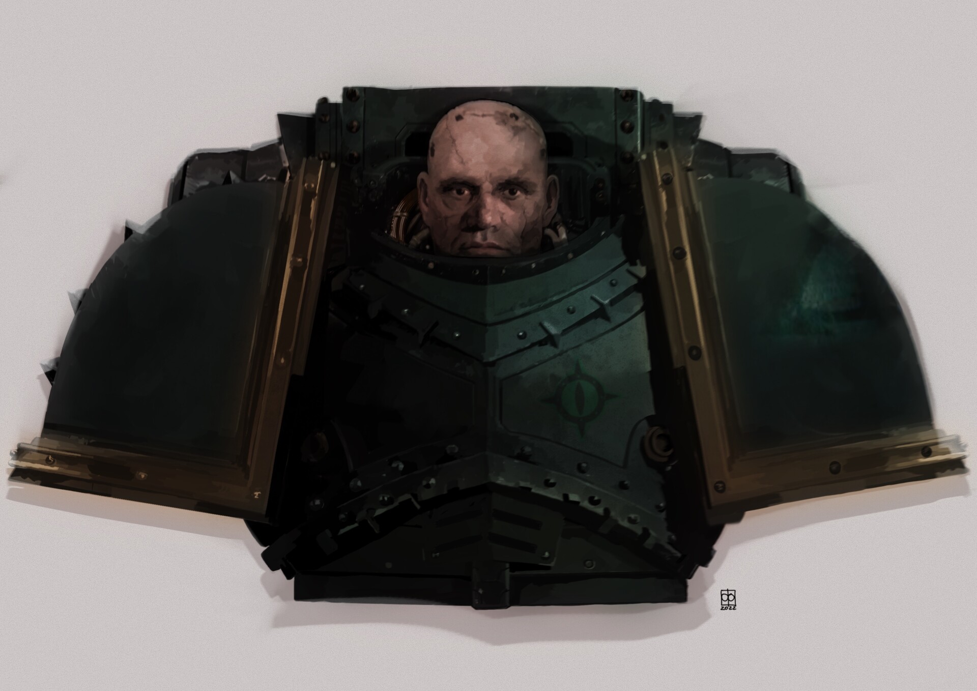ArtStation - Horus Aximand. Captain of the V Company, Sons of Horus.