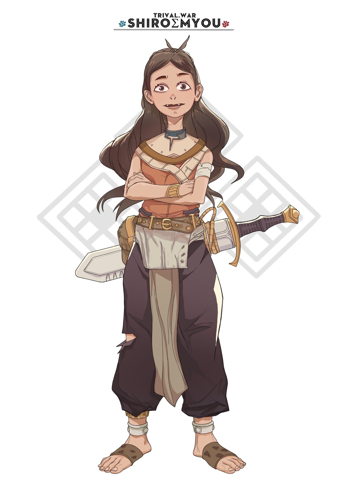 Characters design of the project Tribal War