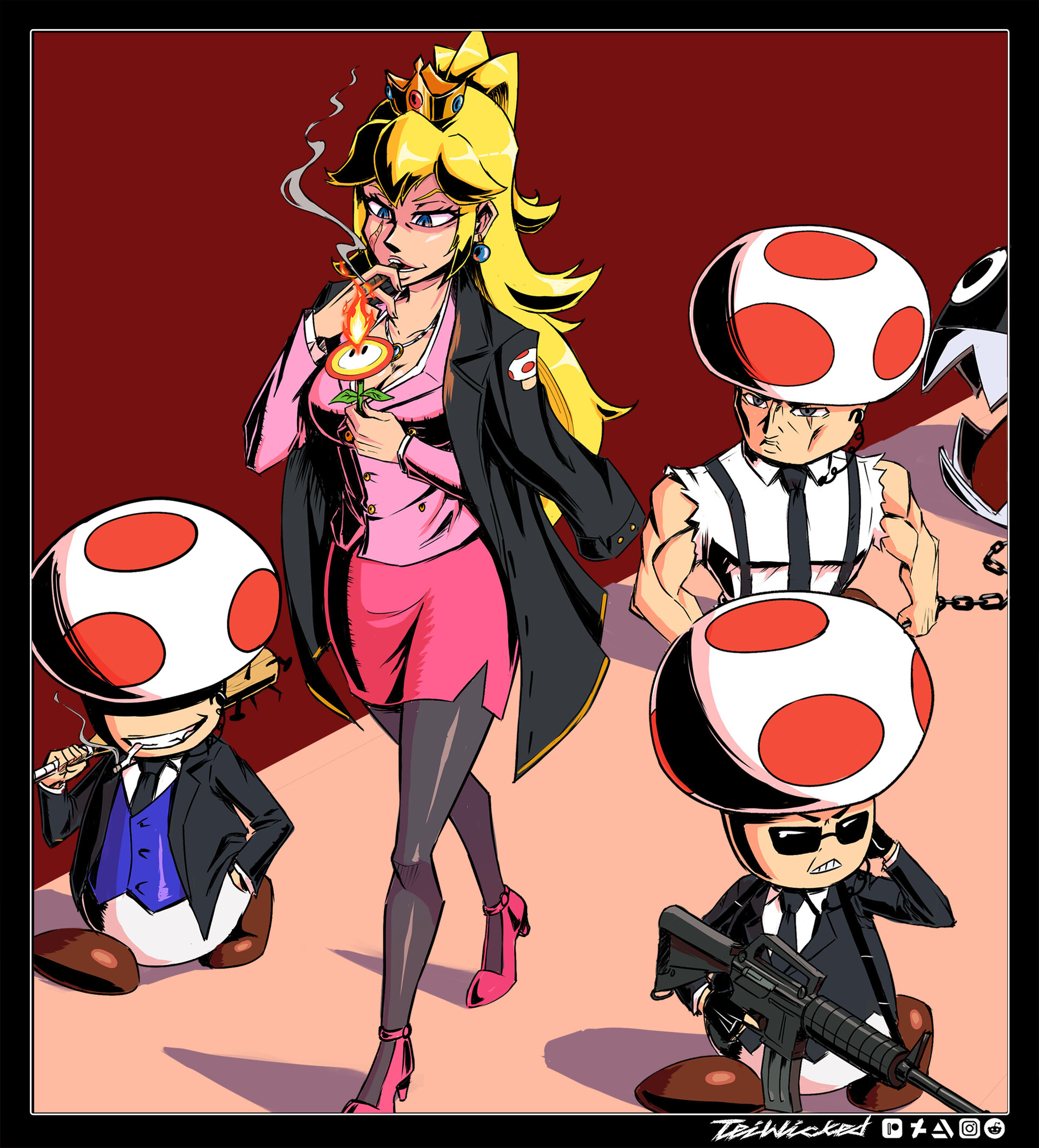 Artstation boss princess peach