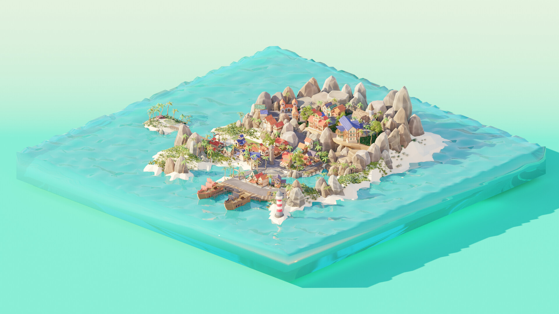 artstation-seaside-town