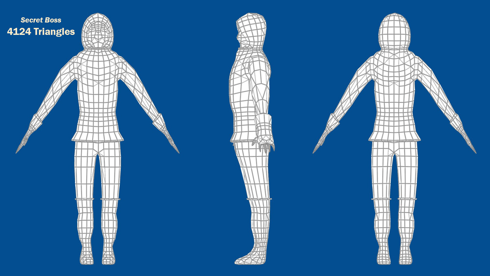Boss Character Wireframe