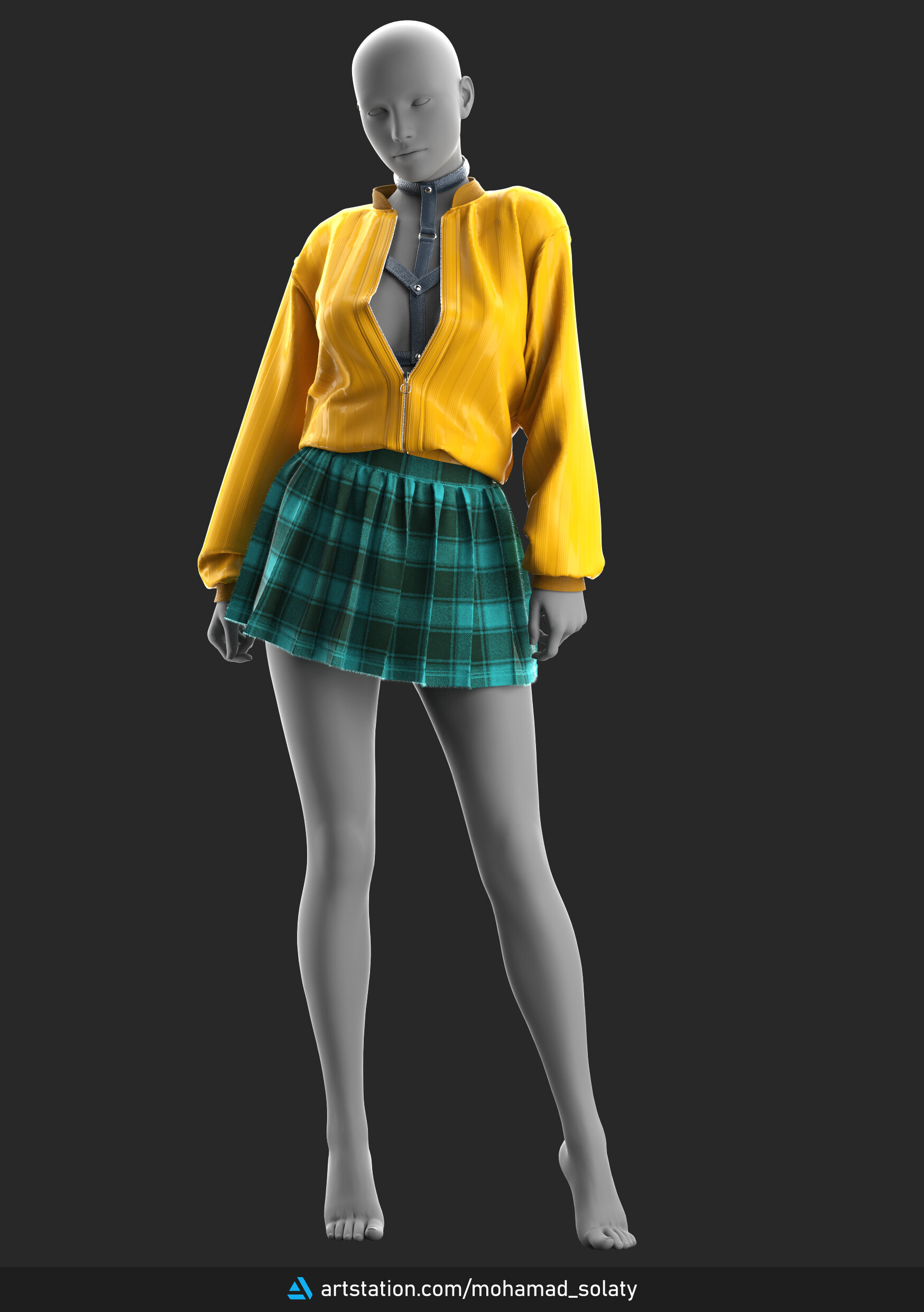 Mohamad Solati Tutorial Marvelous Clo3d Modeling Girls Outfit