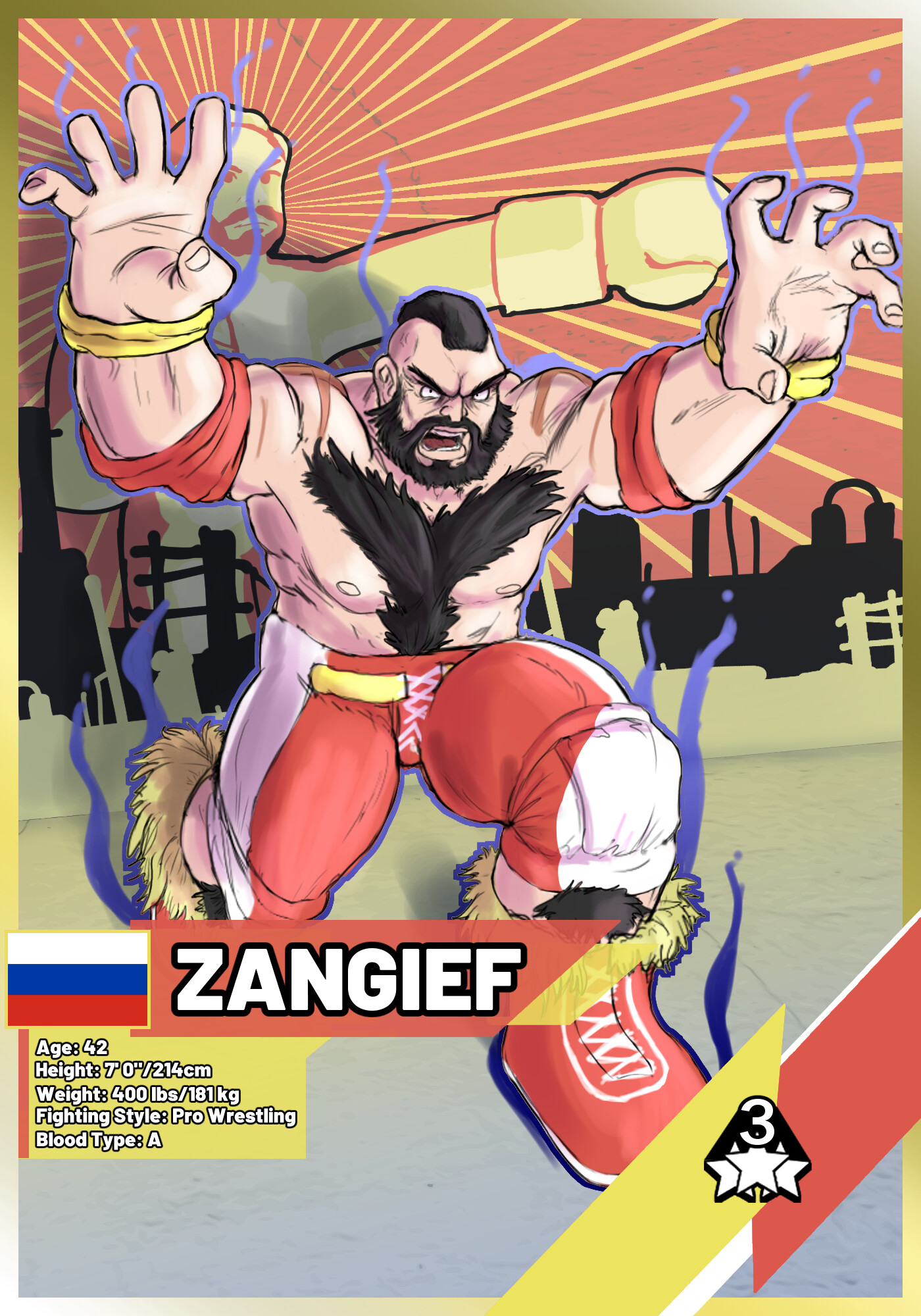 Zangief from Street Fighter 6 Concept Art : r/WWE2K23