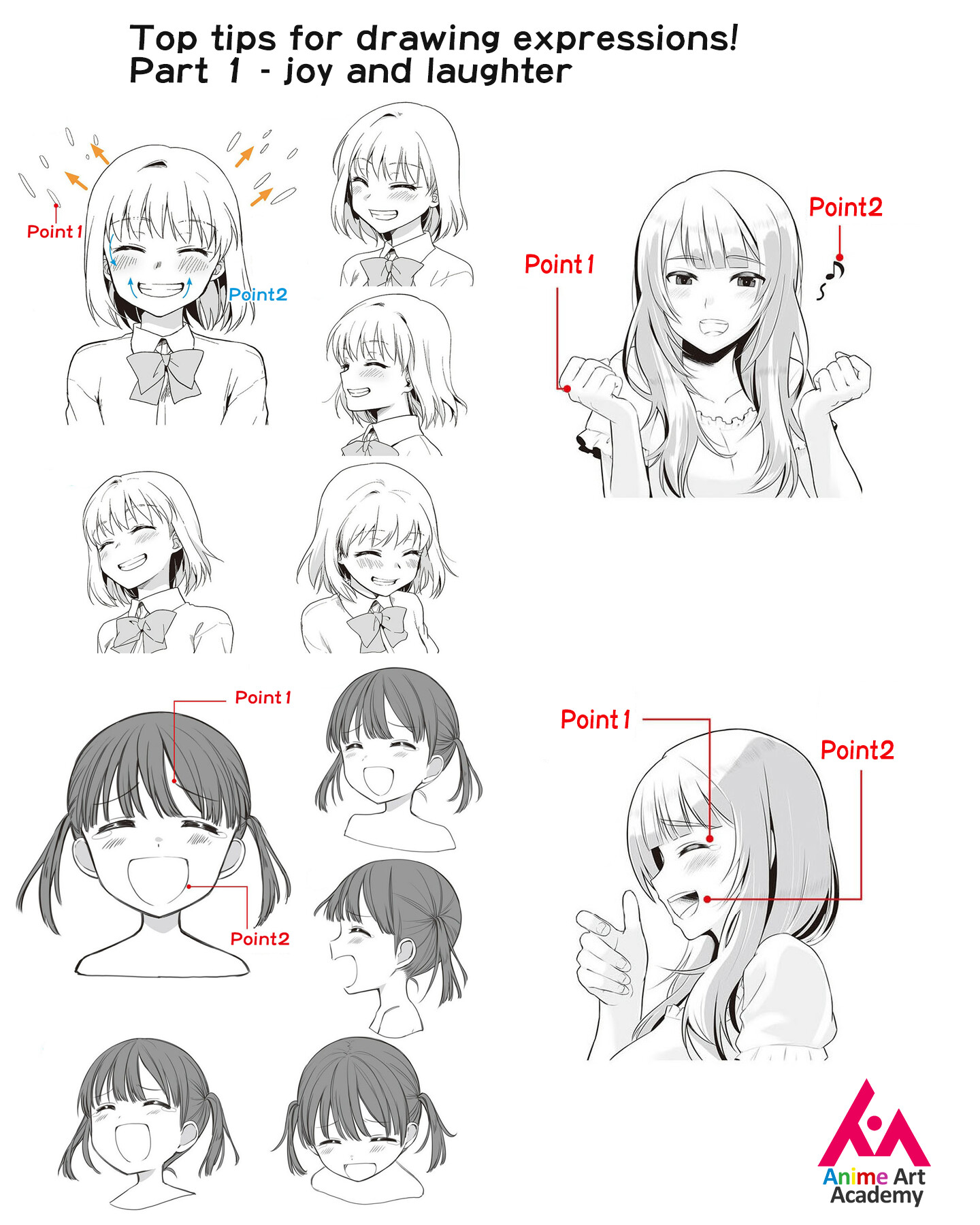 ArtStation - Tutorial - step by step - How to Draw Anime!