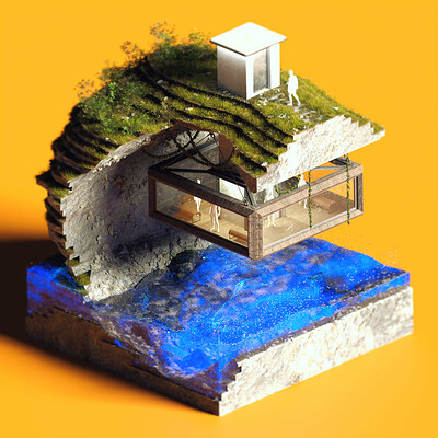 Lift - Iso 3D Art