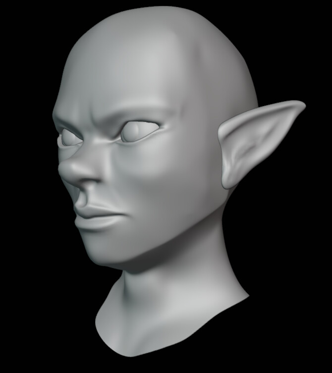 Male Base Face - Perspective - Day 2