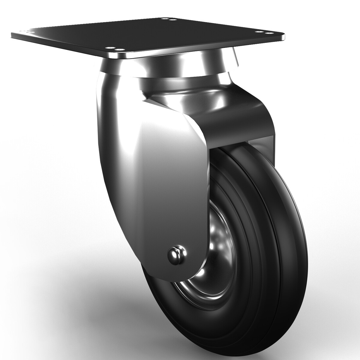 ArtStation Swivel Rubber Wheel 3D Model