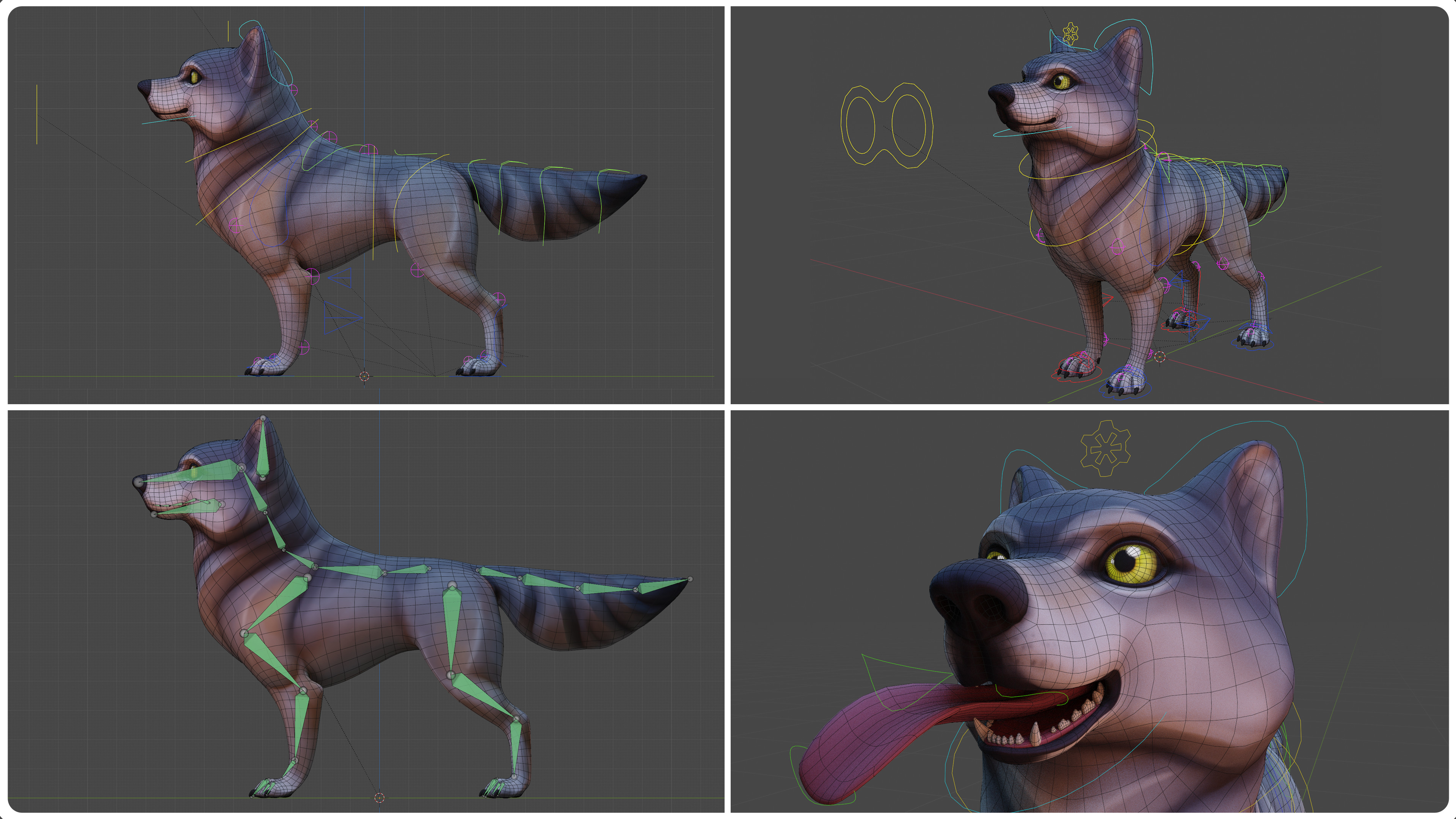 Some rig and skeleton renders.