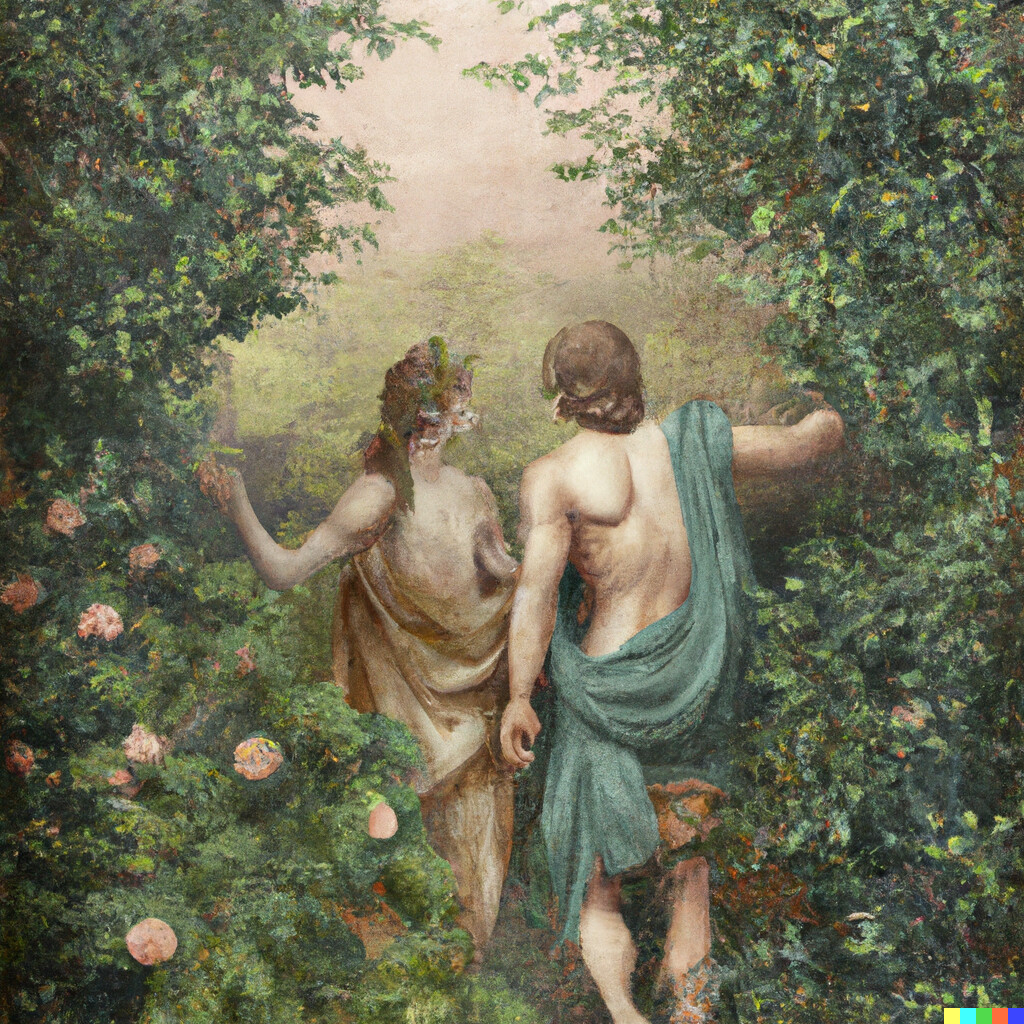 Adam And Eve Leaving The Garden Of Eden