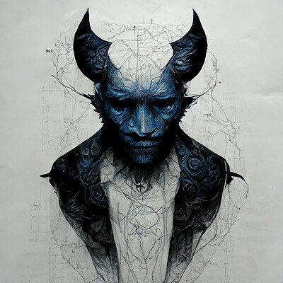 Christopher bust special guest devil full body blue print line art 9a2d1b38 32af 4f18 907f 8c73ffc98c68 2
