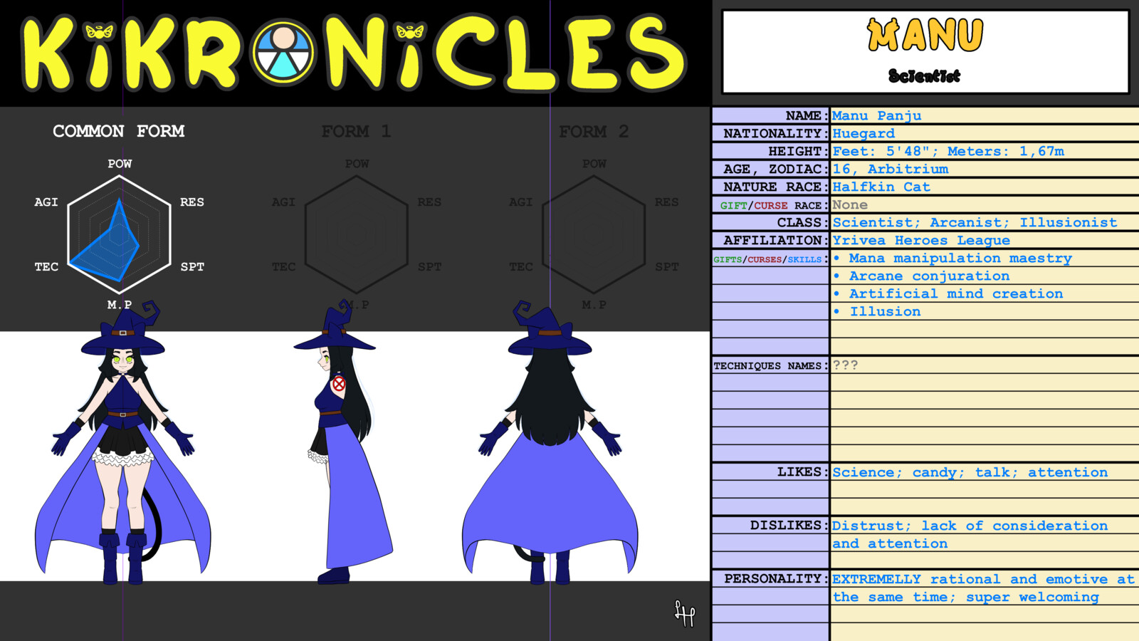 Original character from my webtoon, Kikronicles