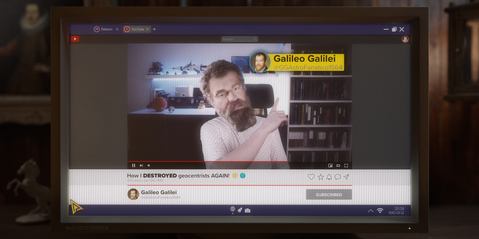 Special guest star: Anachronistic Galileo the YouTuber