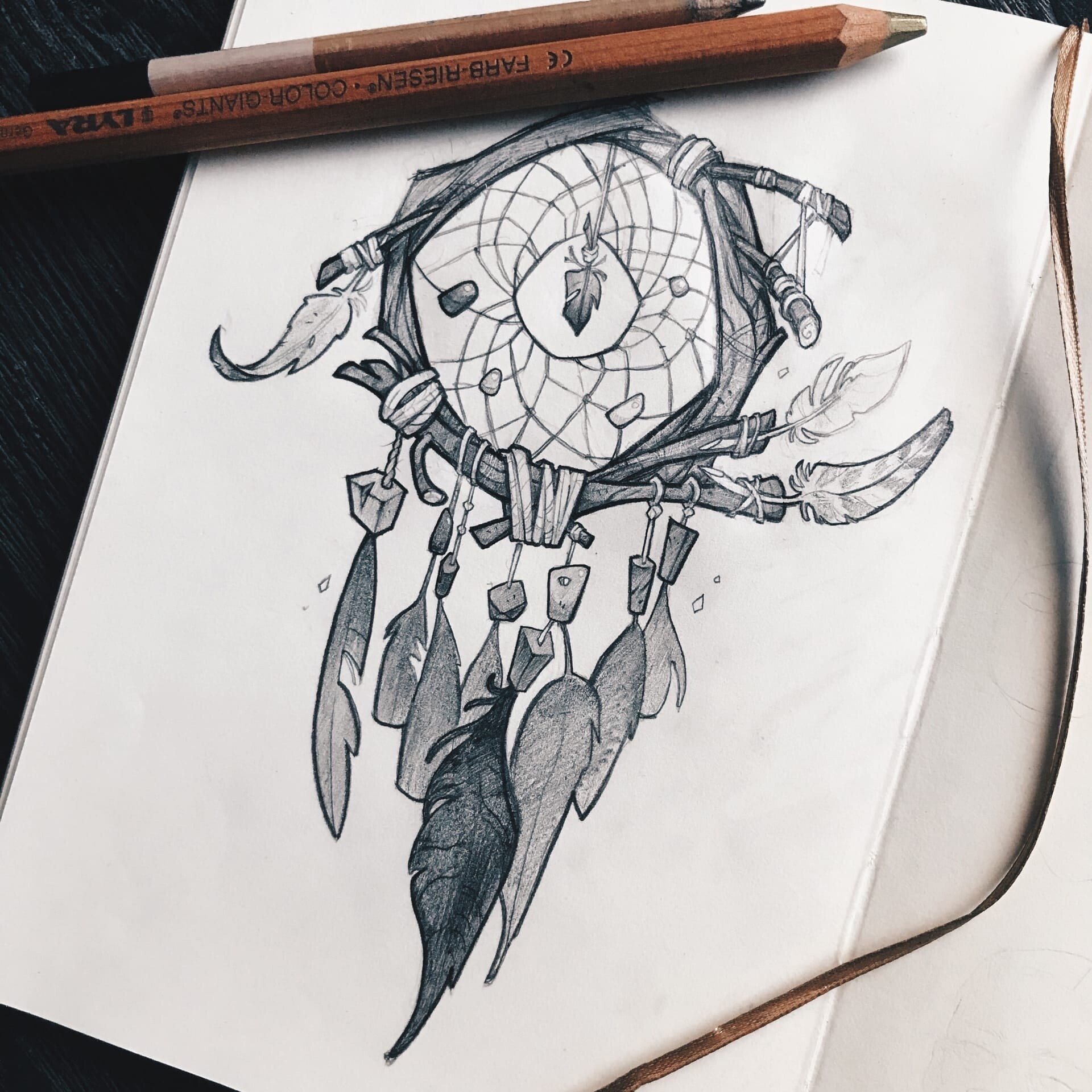 Dream Catcher Drawing by Salty Puppy - Pixels