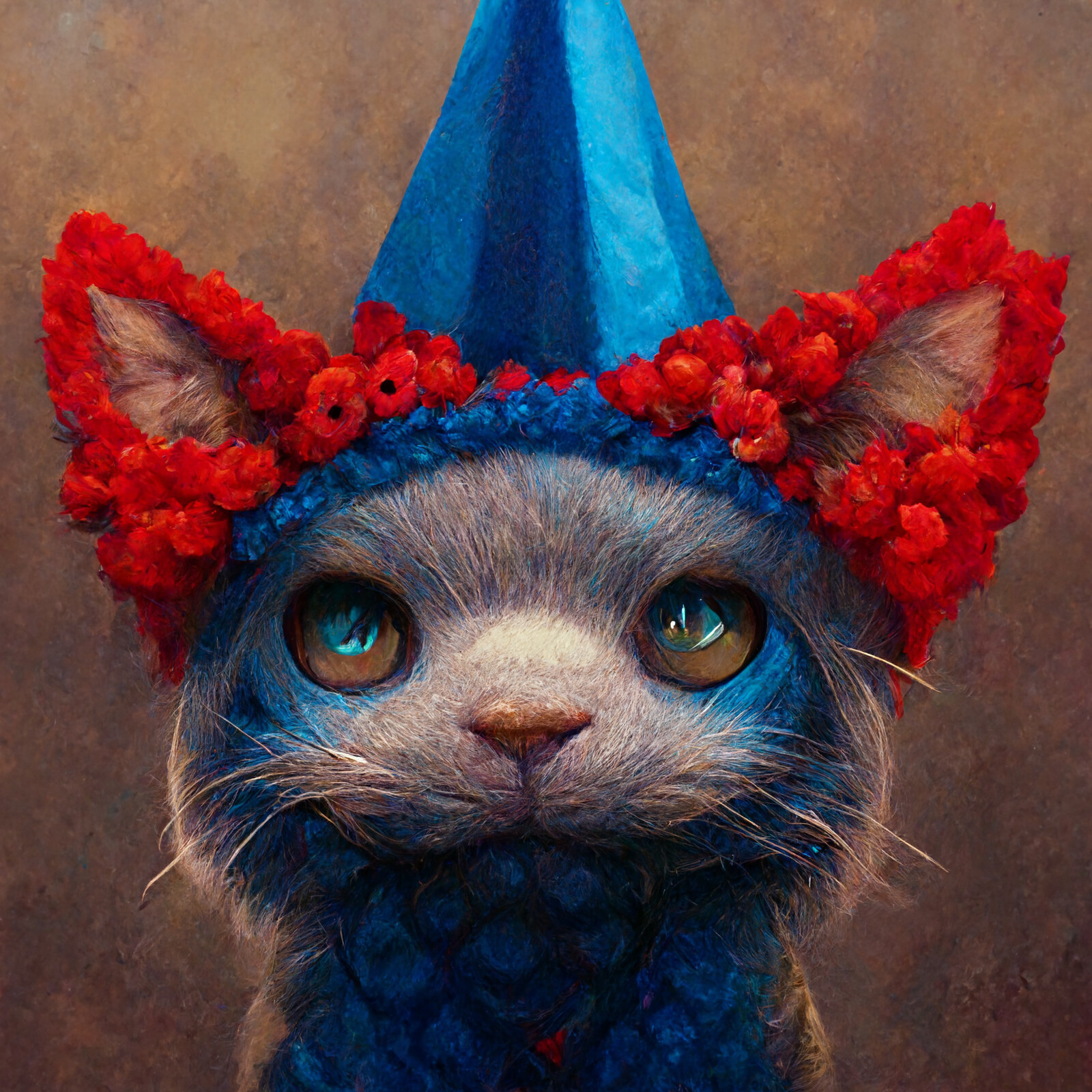 Cat with Party Hat #6 | Chino
