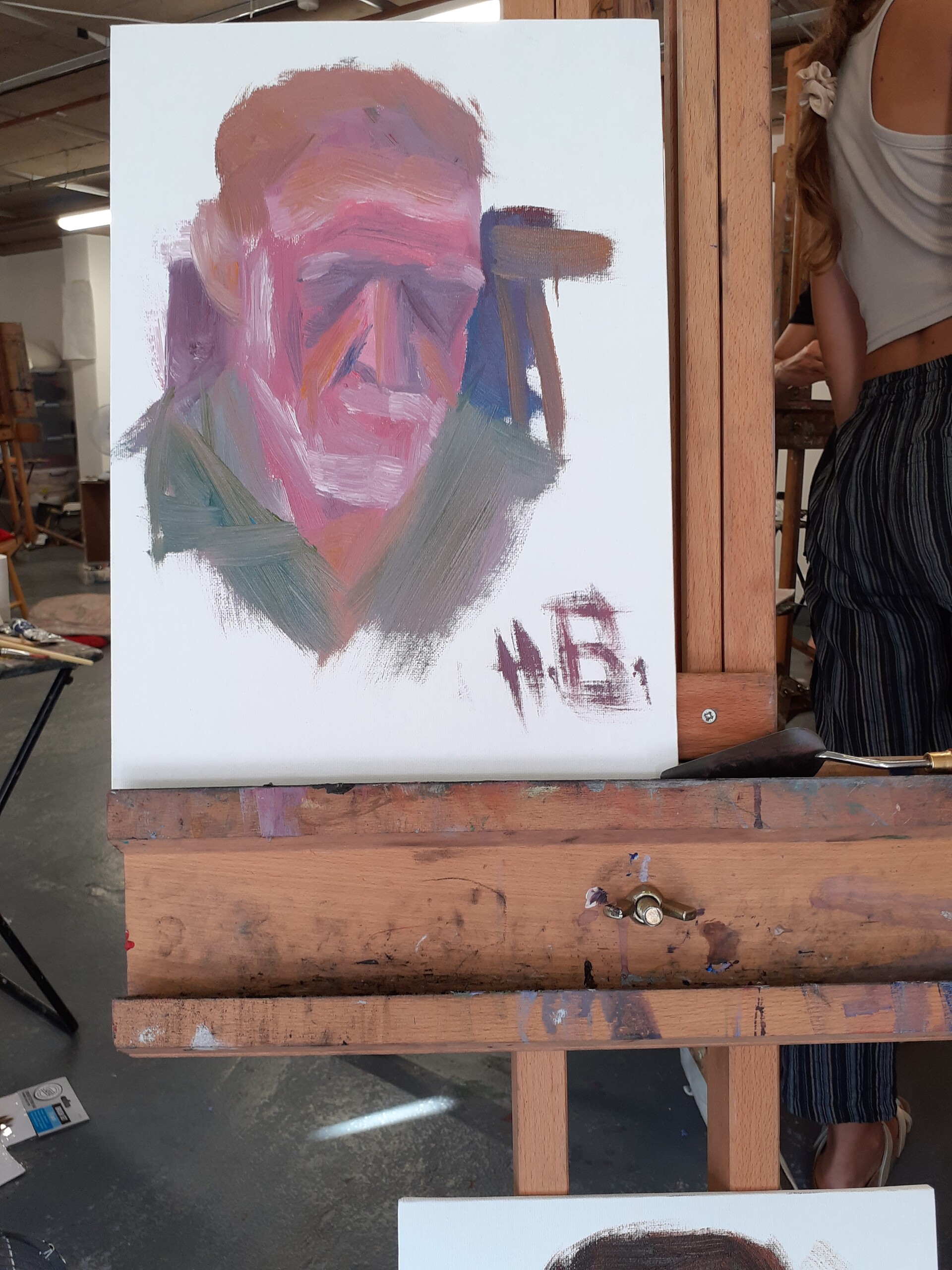 Hrvoje Bronić Oil on canvas fast painting