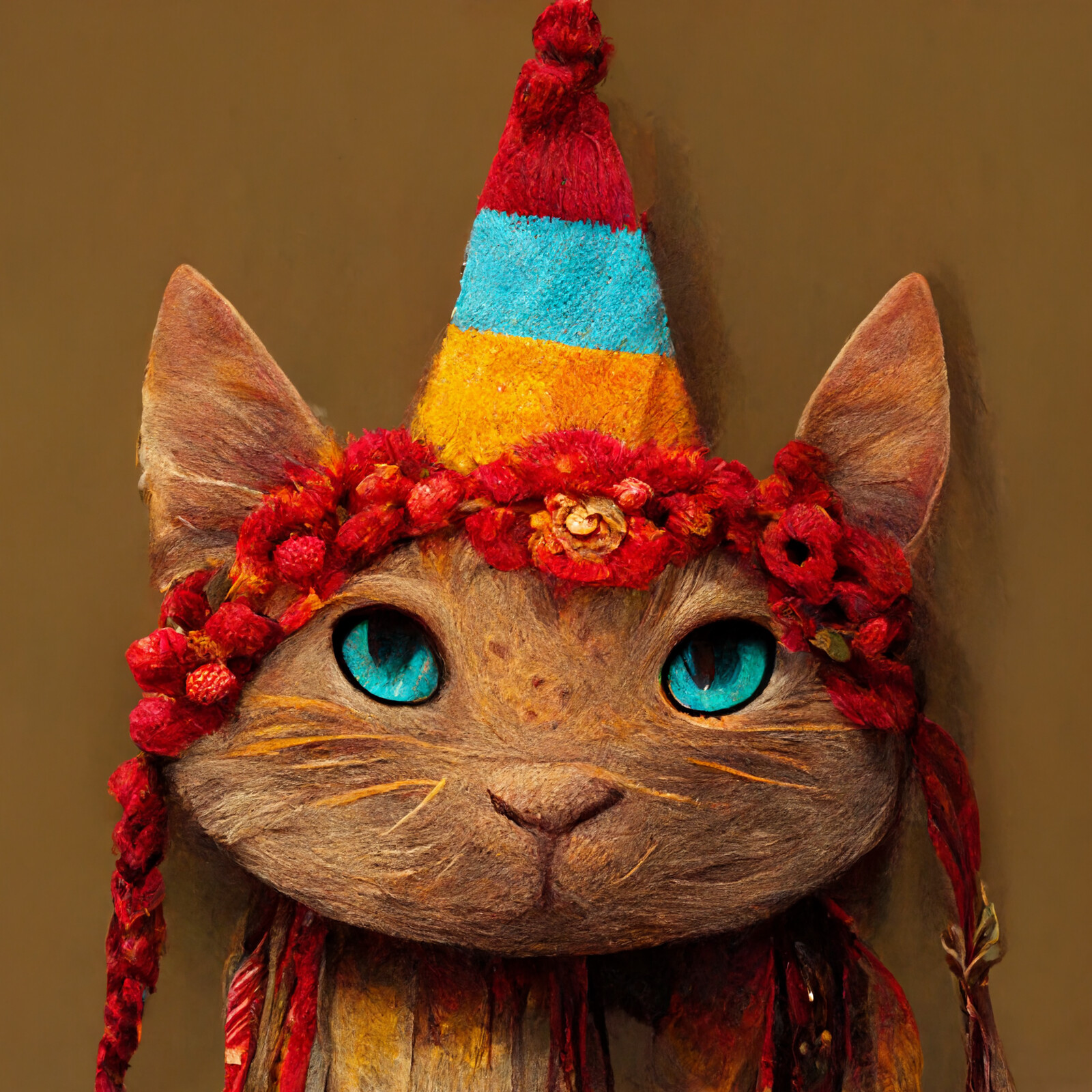 Cat with Party Hat #23 | Alfonzo Longstocking
