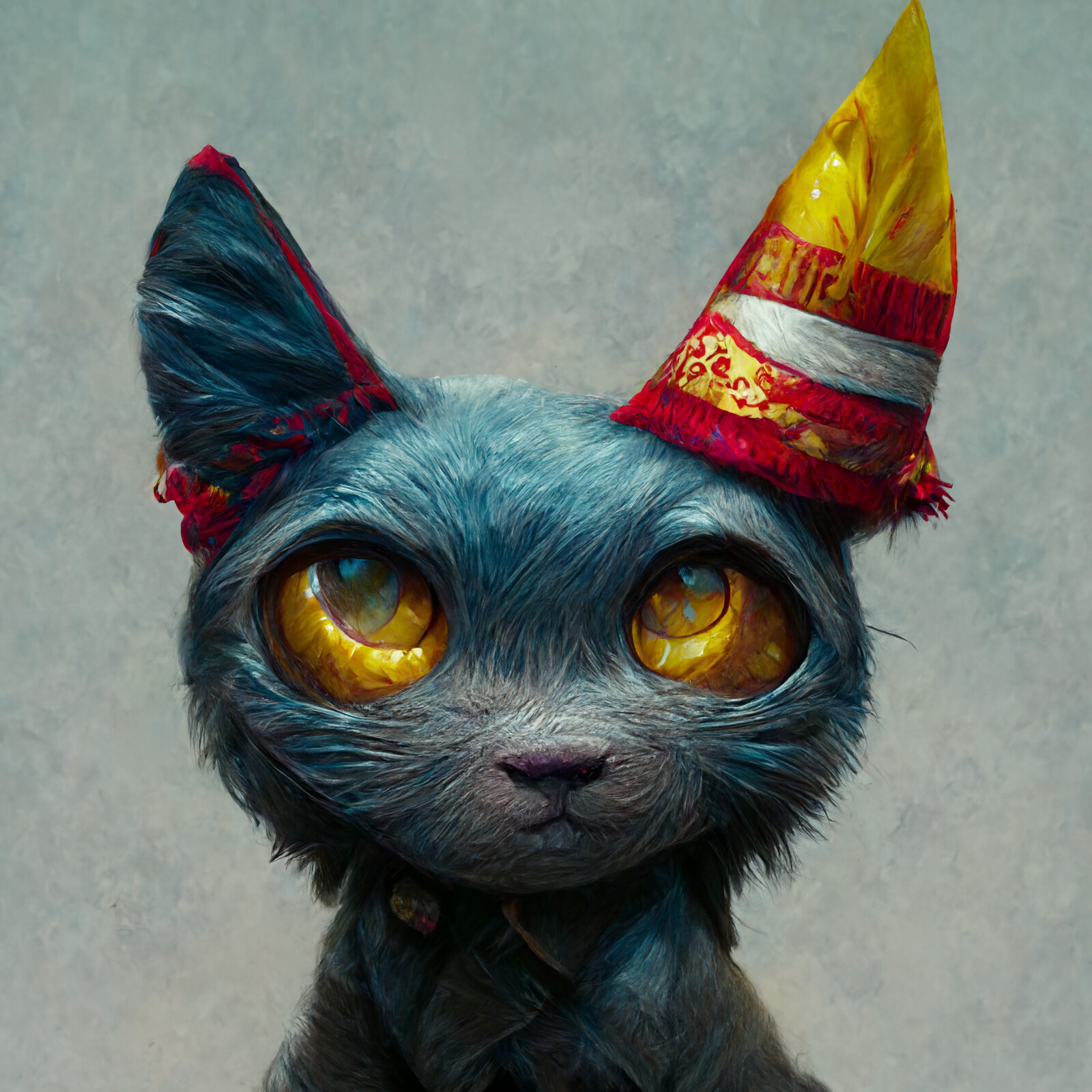 Cat with Party Hat #40 | Gabrielle