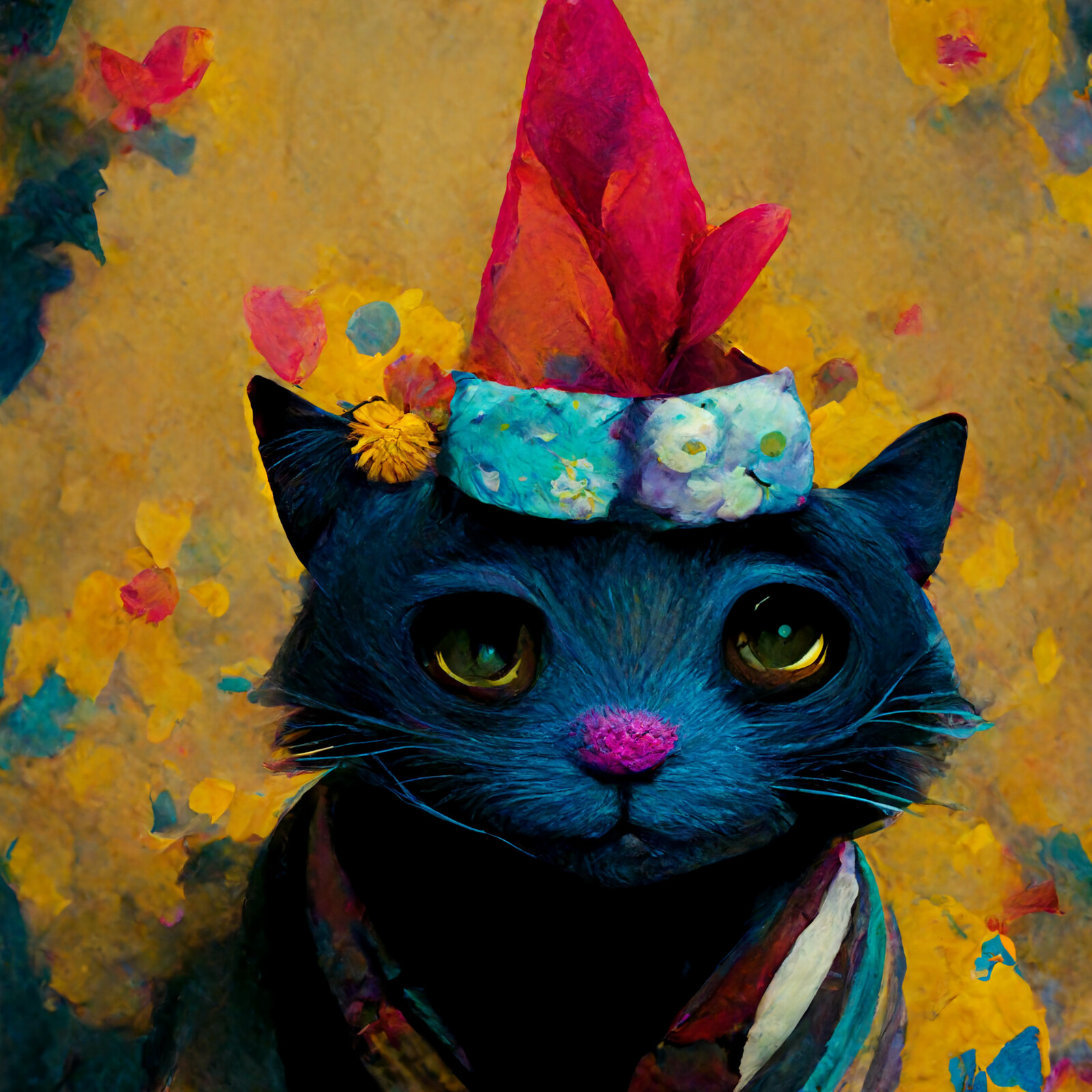 Cat with Party Hat #55 | Amy
