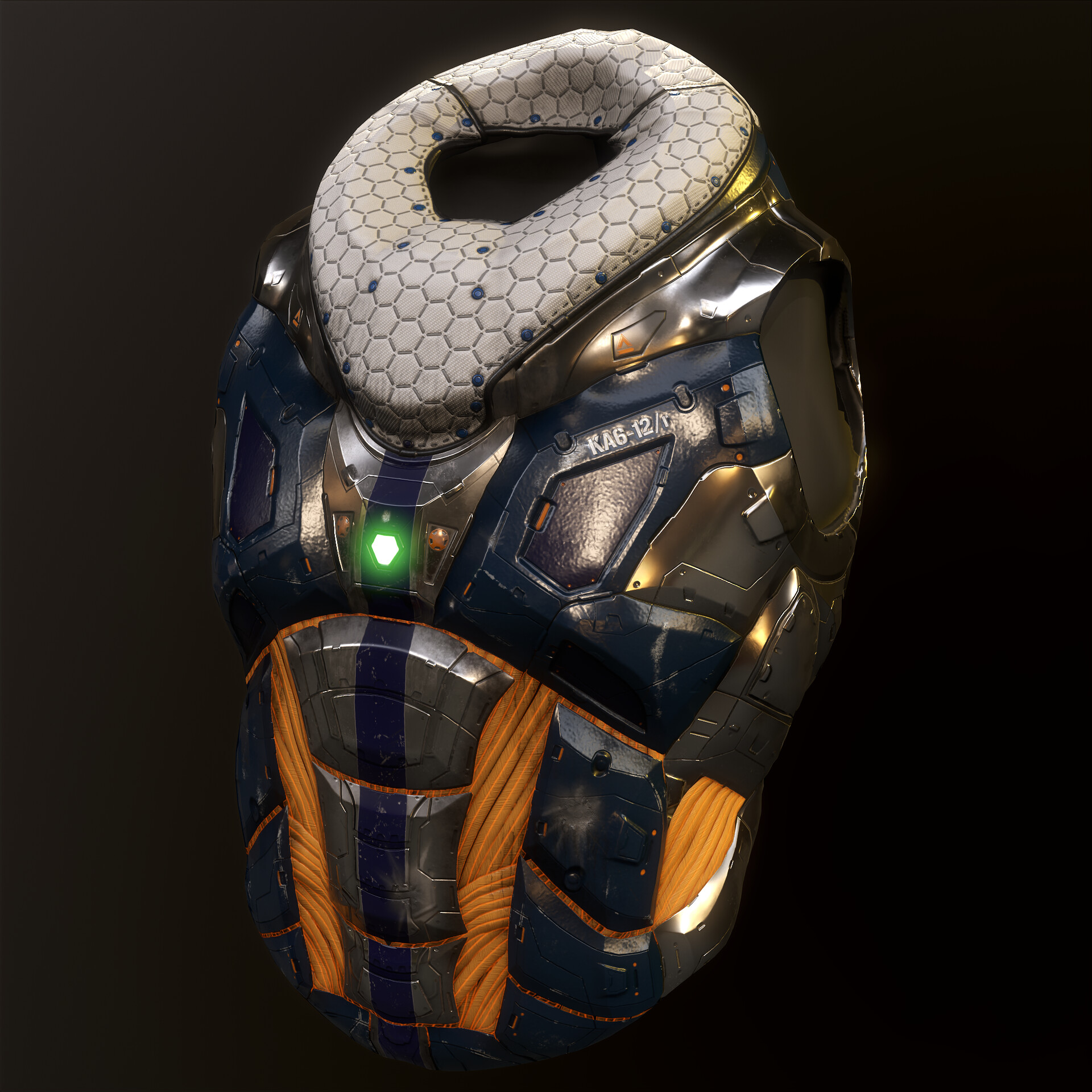 ArtStation SciFi chest armor finished