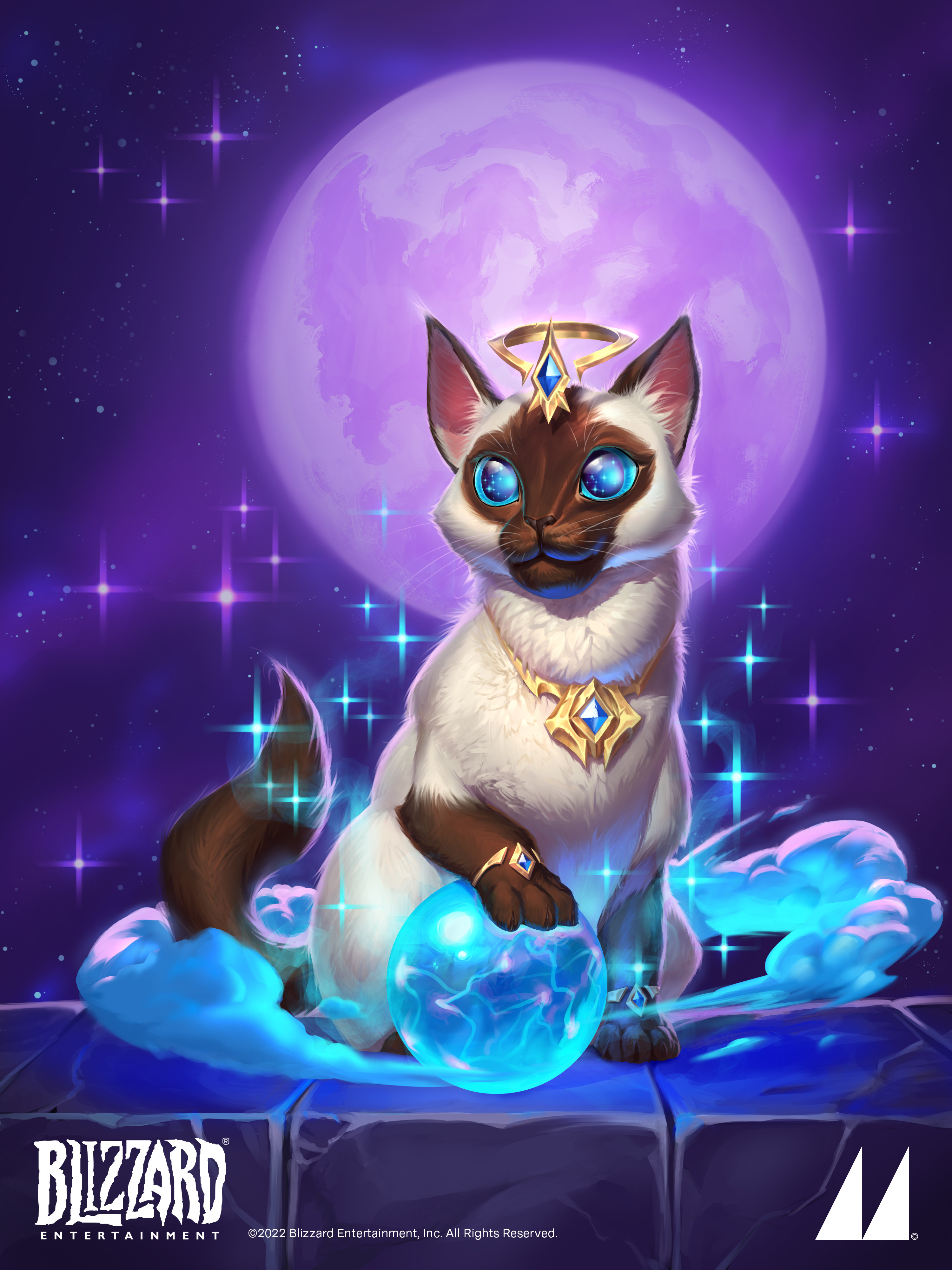 Mooncolony - Hearthstone Hero Skin | Bigglesworth, Feline Guide