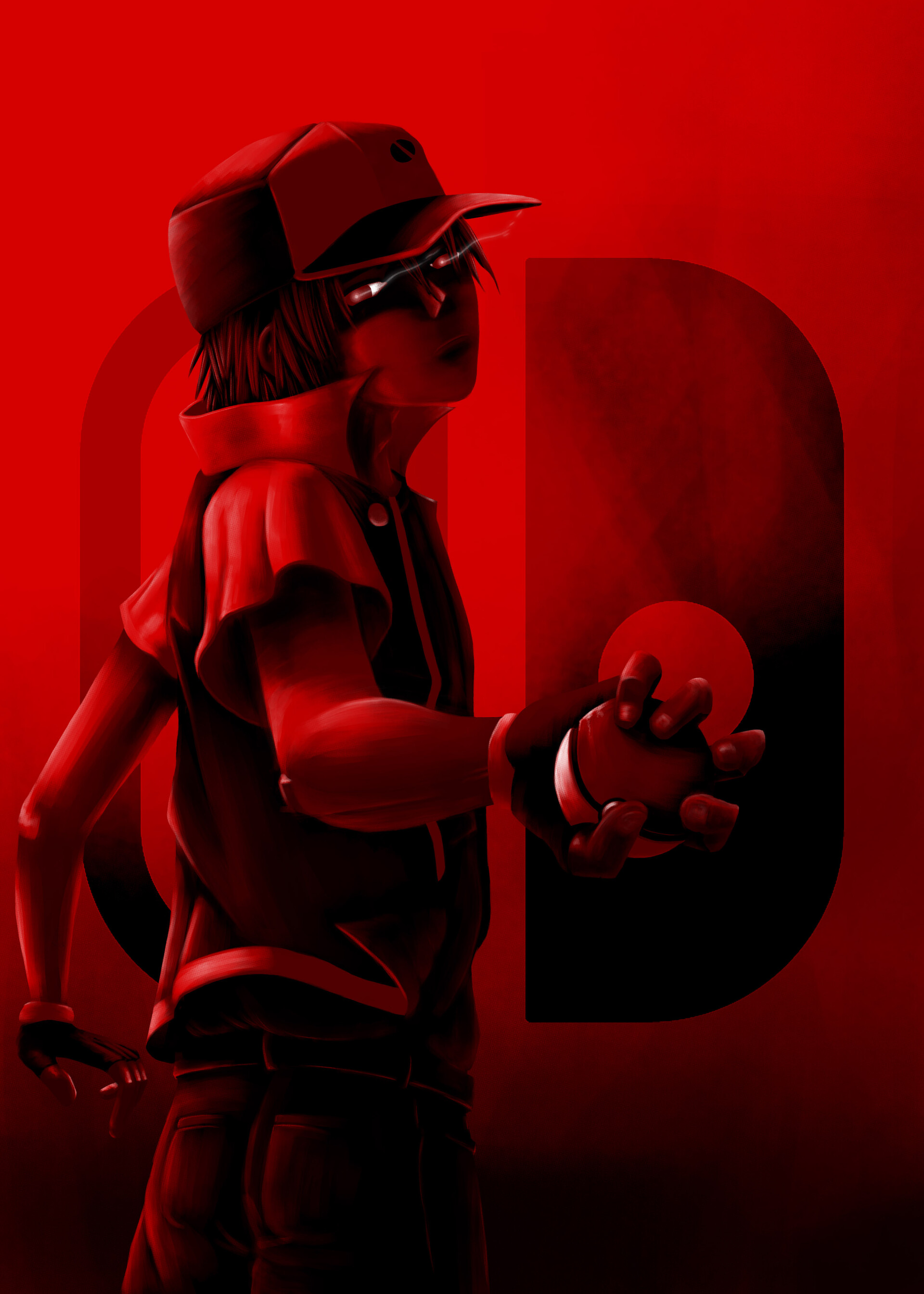 ArtStation - Red - Pokemon