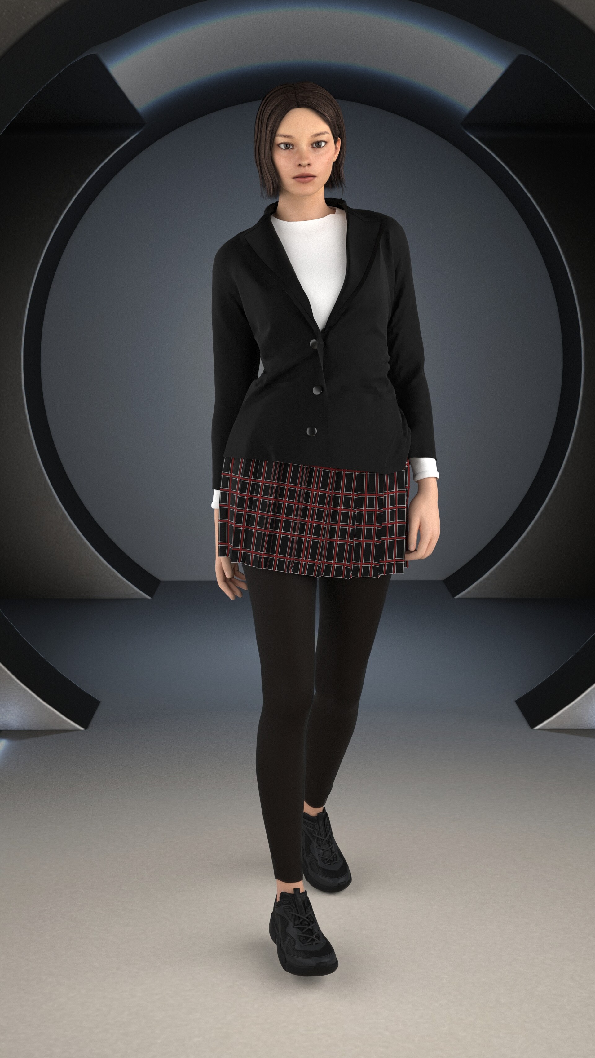 ArtStation Female School Uniform Design