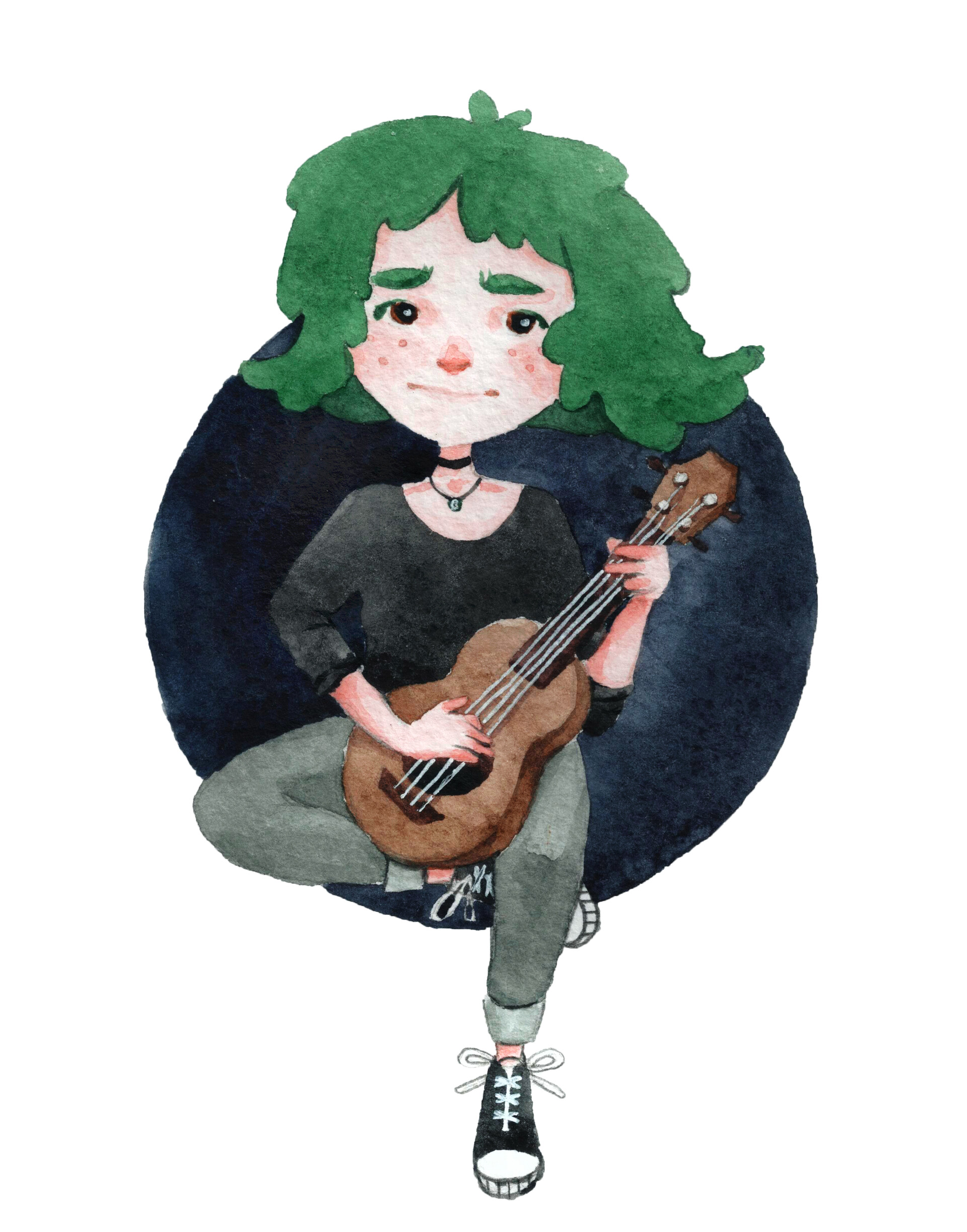 ArtStation Ukulele girl