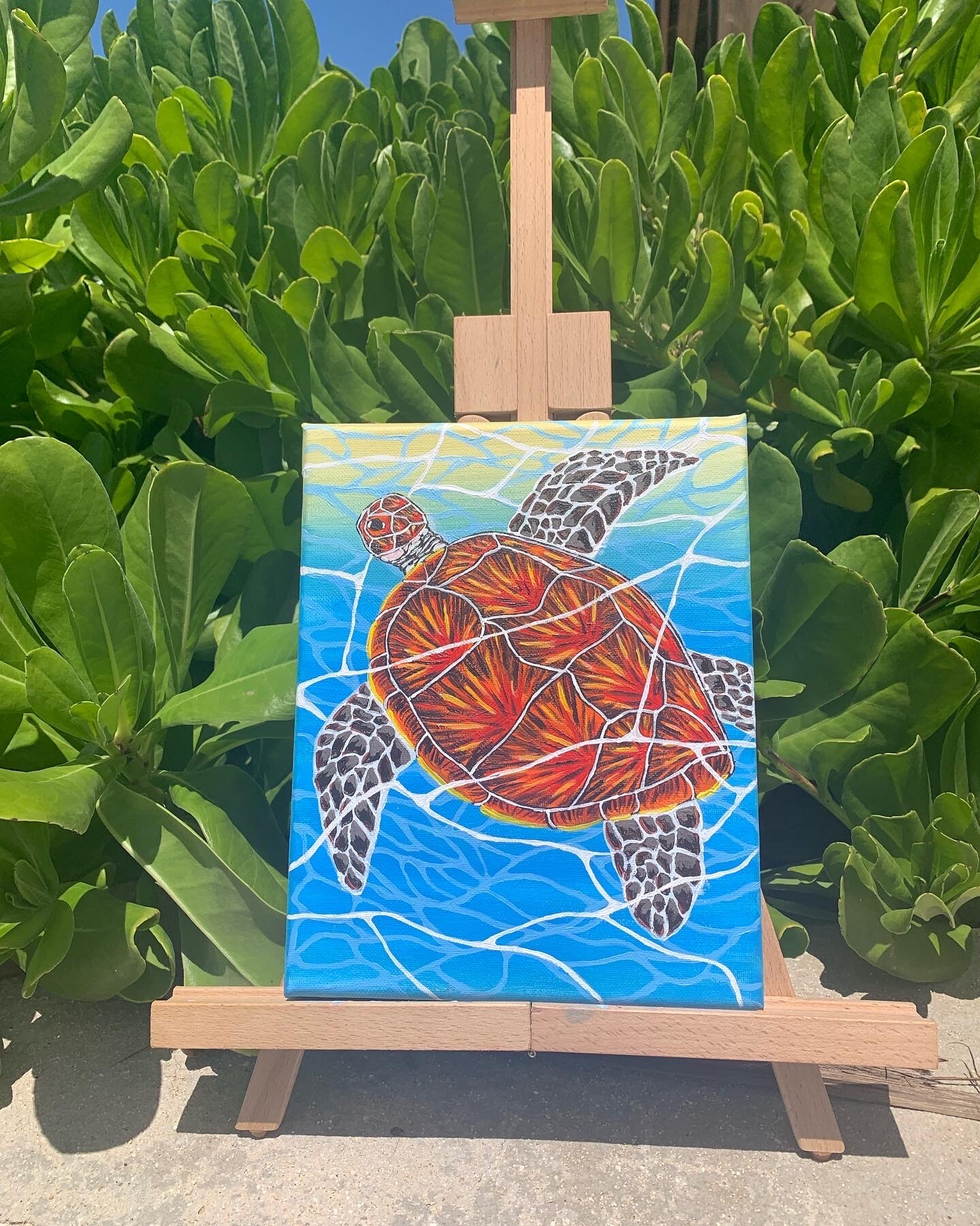 turtle acrylic painting