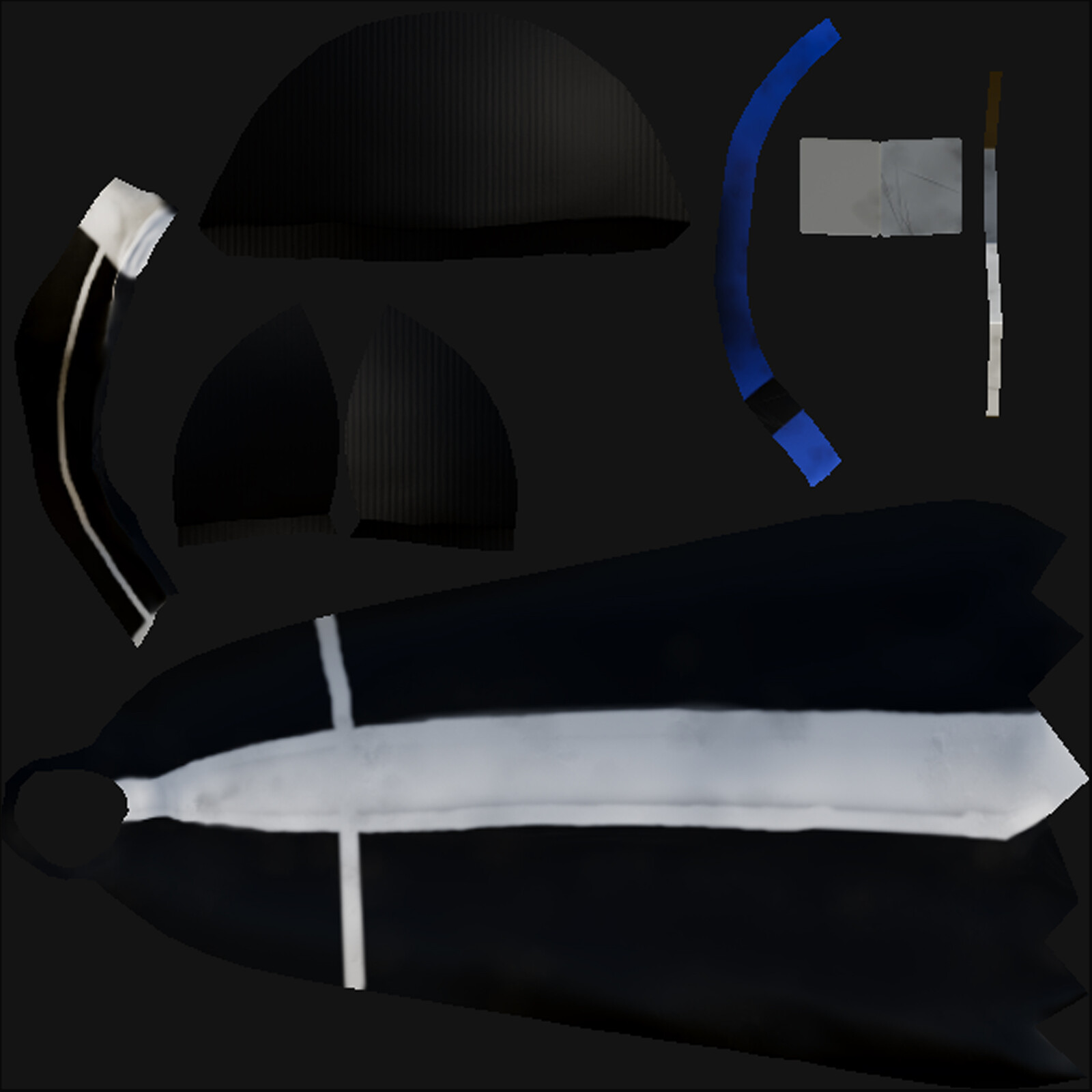 Cape and hat texture