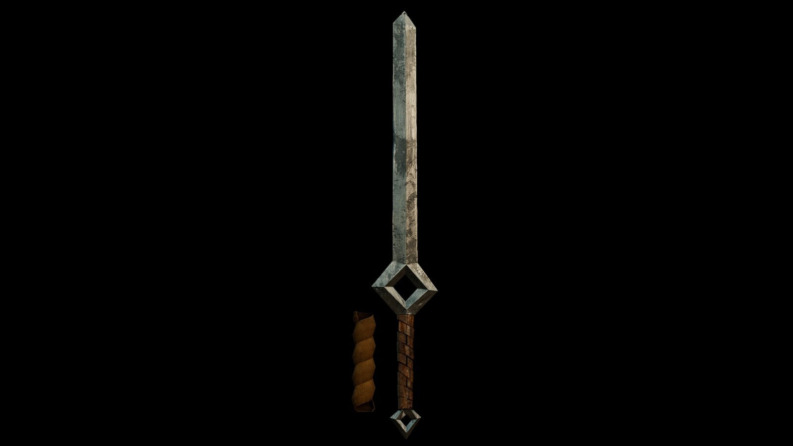 Sword Focus Maya render
