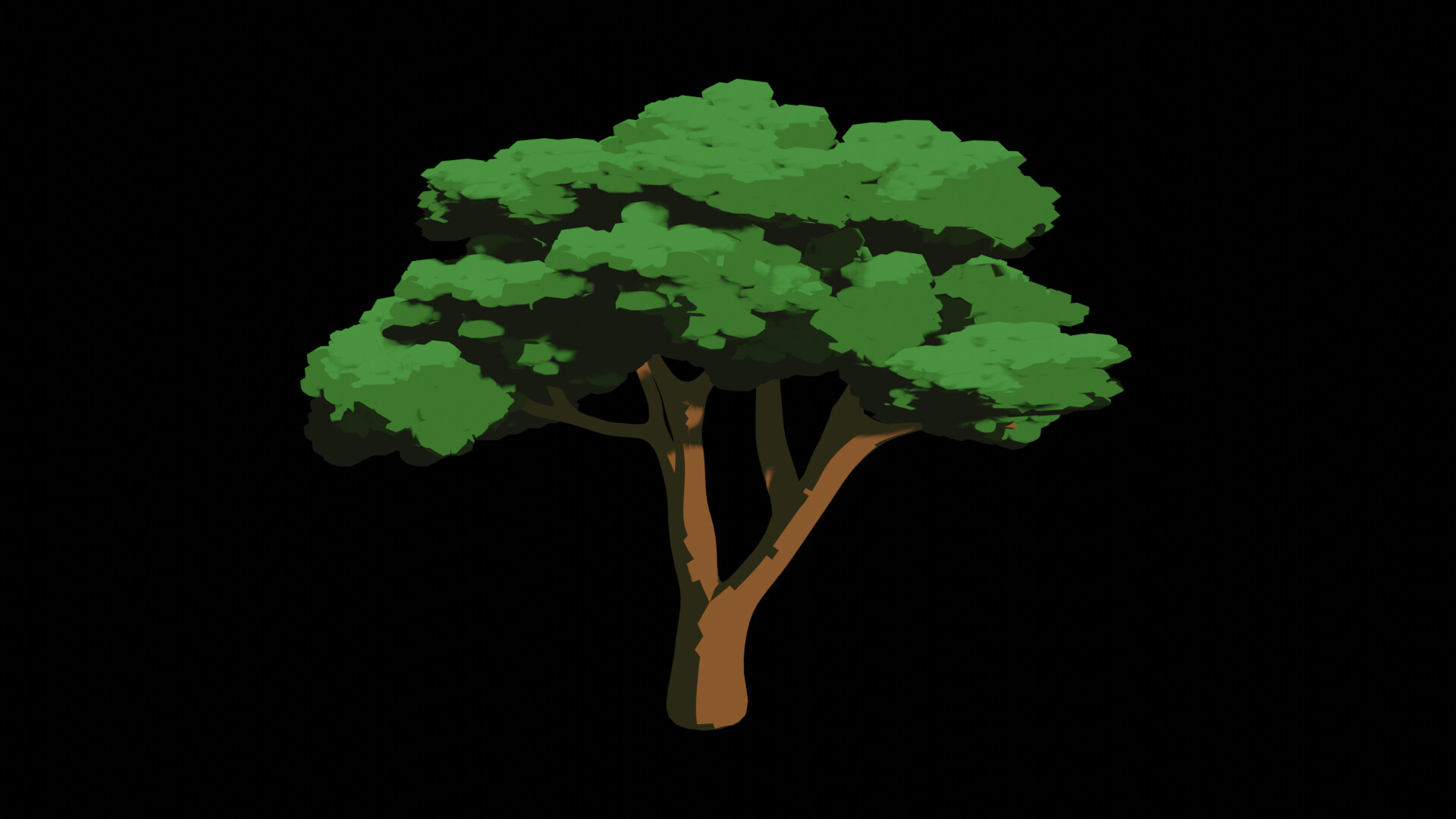 ArtStation Cell shaded Tree